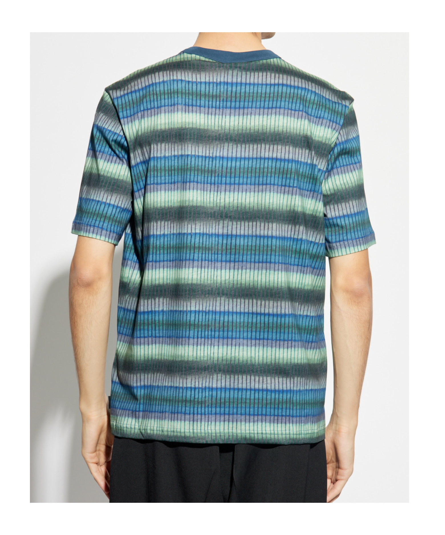 Shop Ps By Paul Smith Striped T-shirt In Blue