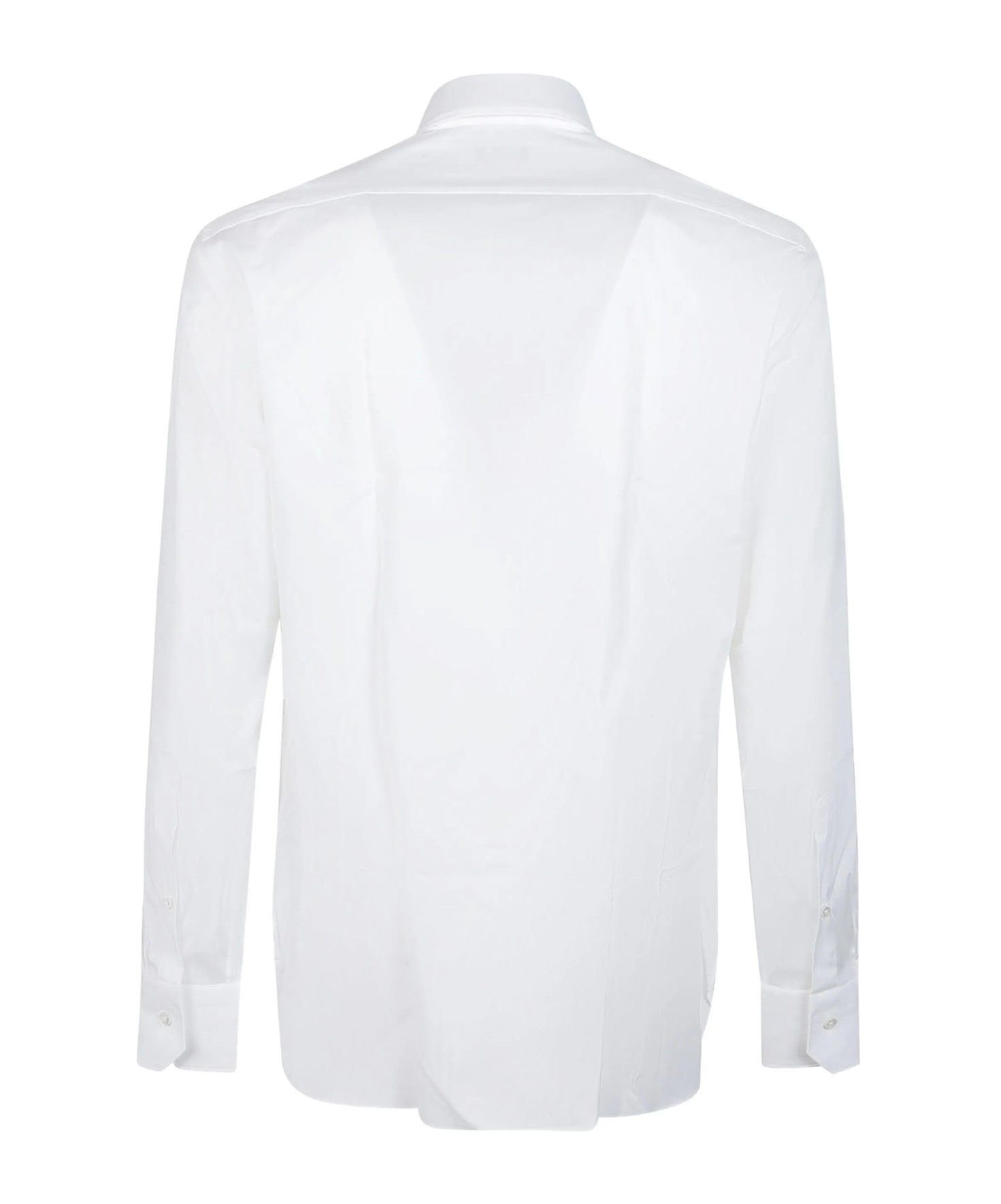 Zegna Lux Tailoring Long Sleeve Shirt In White