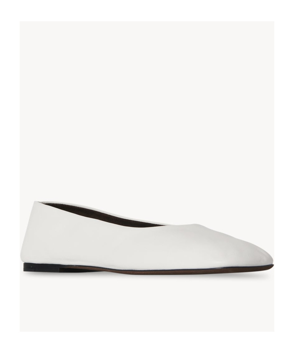 The Row Lambskin Leather Ballerina Flats