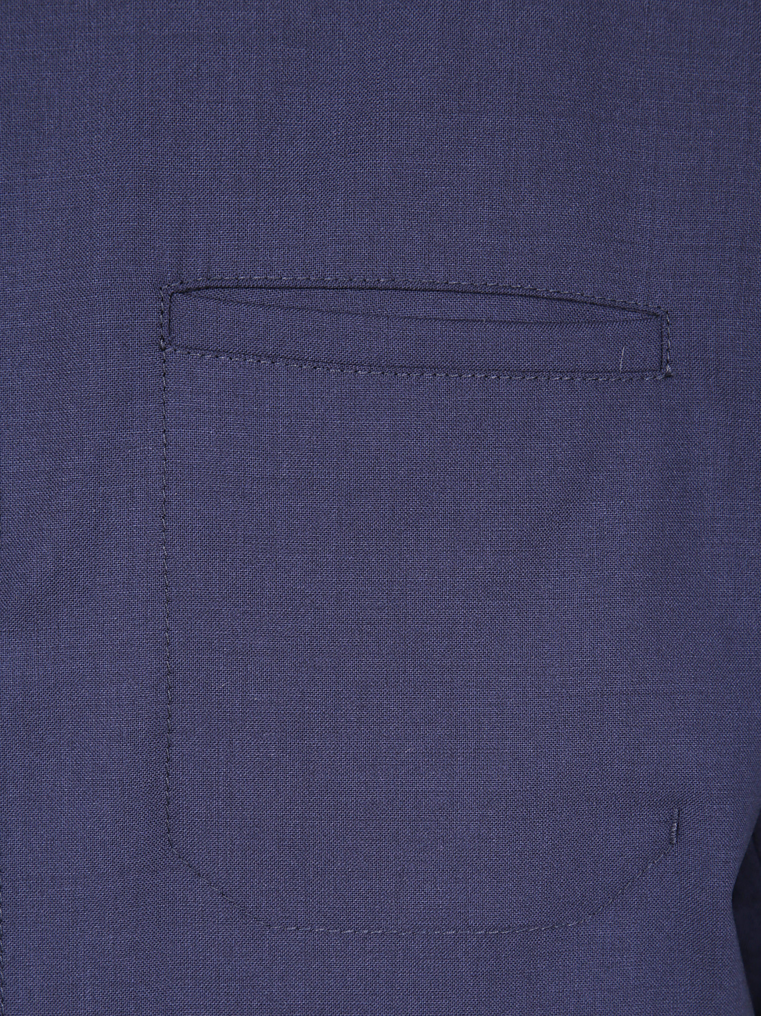Herno Long Sleeve Collared Shirt Jacket With Pocket In Blue