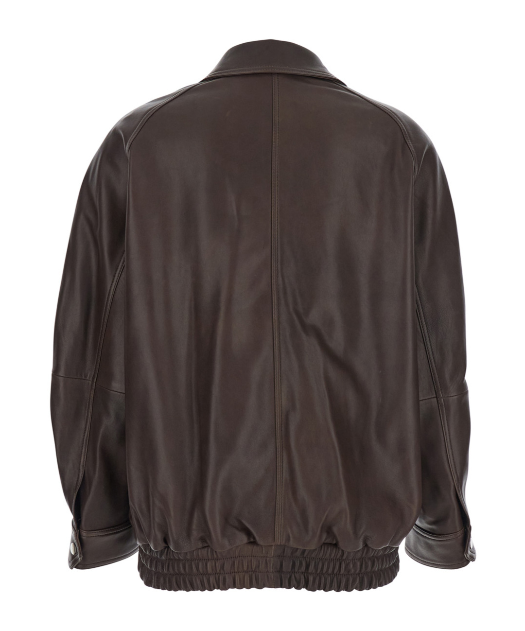Nour Hammour Ariste Leather Jacket In Brown