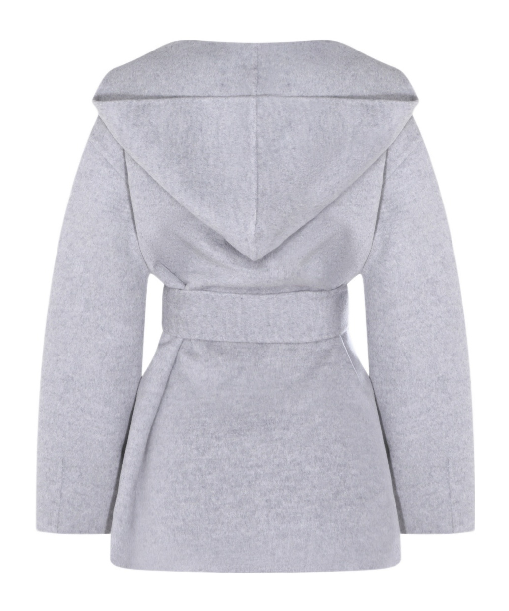 Fabiana Filippi Stylish Coat With Belted Waist And Hood In Blue