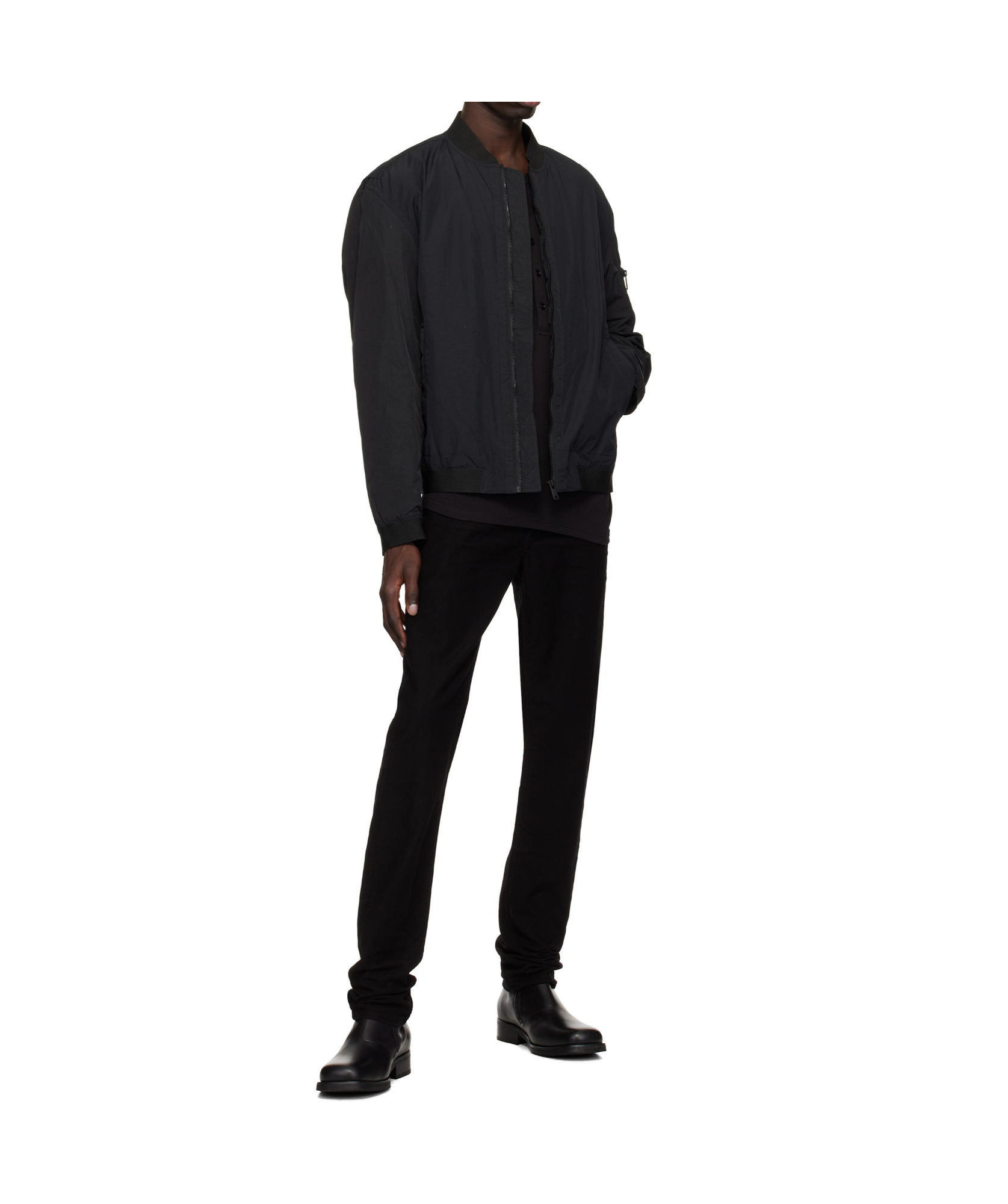 Shop Hugo Boss Bomber Jacket In Black