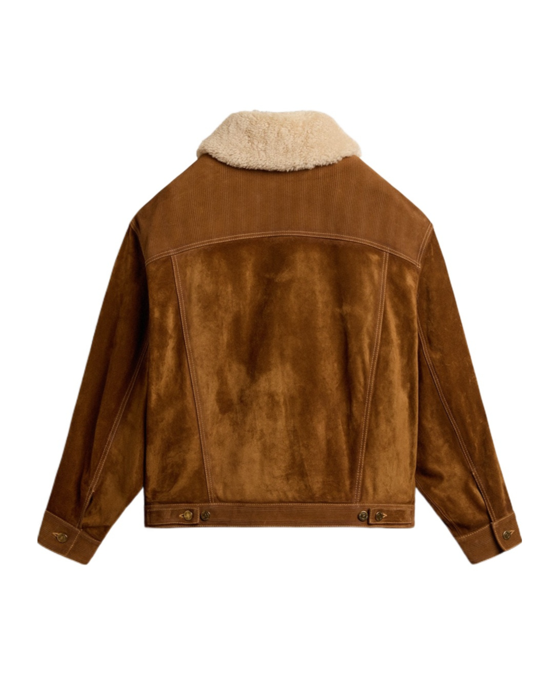 Golden Goose Journey Suede Jacket With Removable Collar In Brown