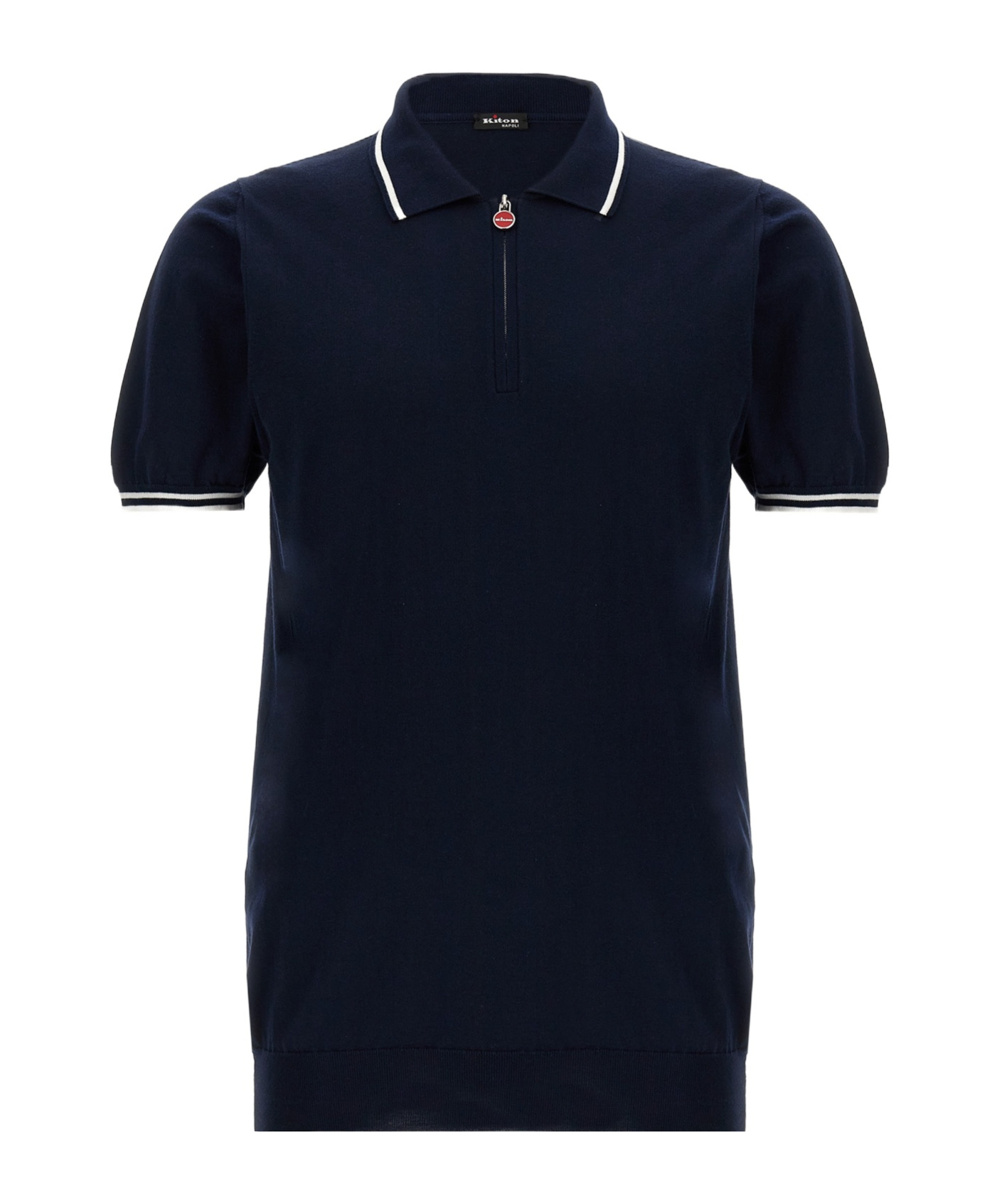 Shop Kiton Ciro Polo Shirt In Black