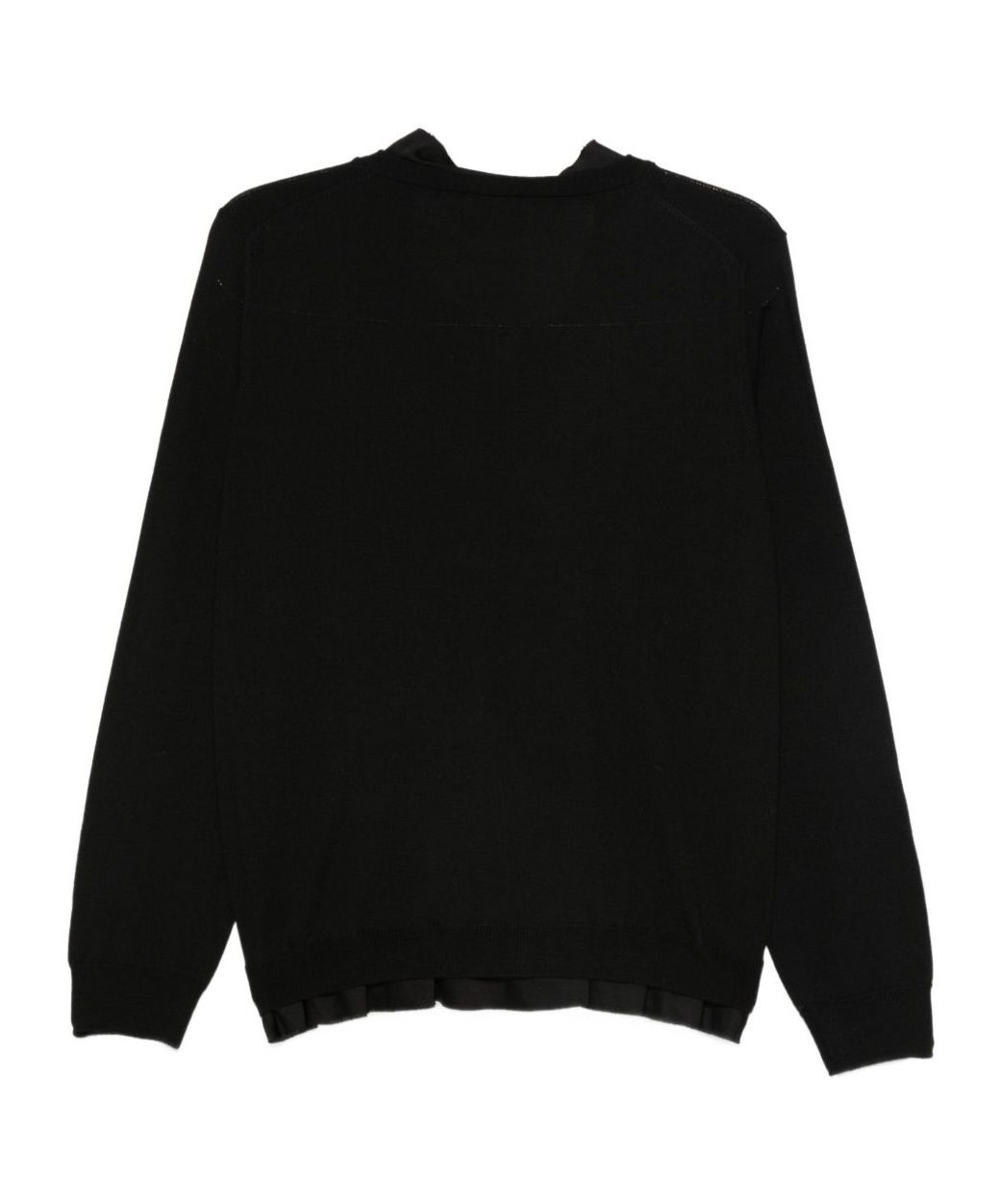 Semicouture Button Long-sleeved Sweater In Black
