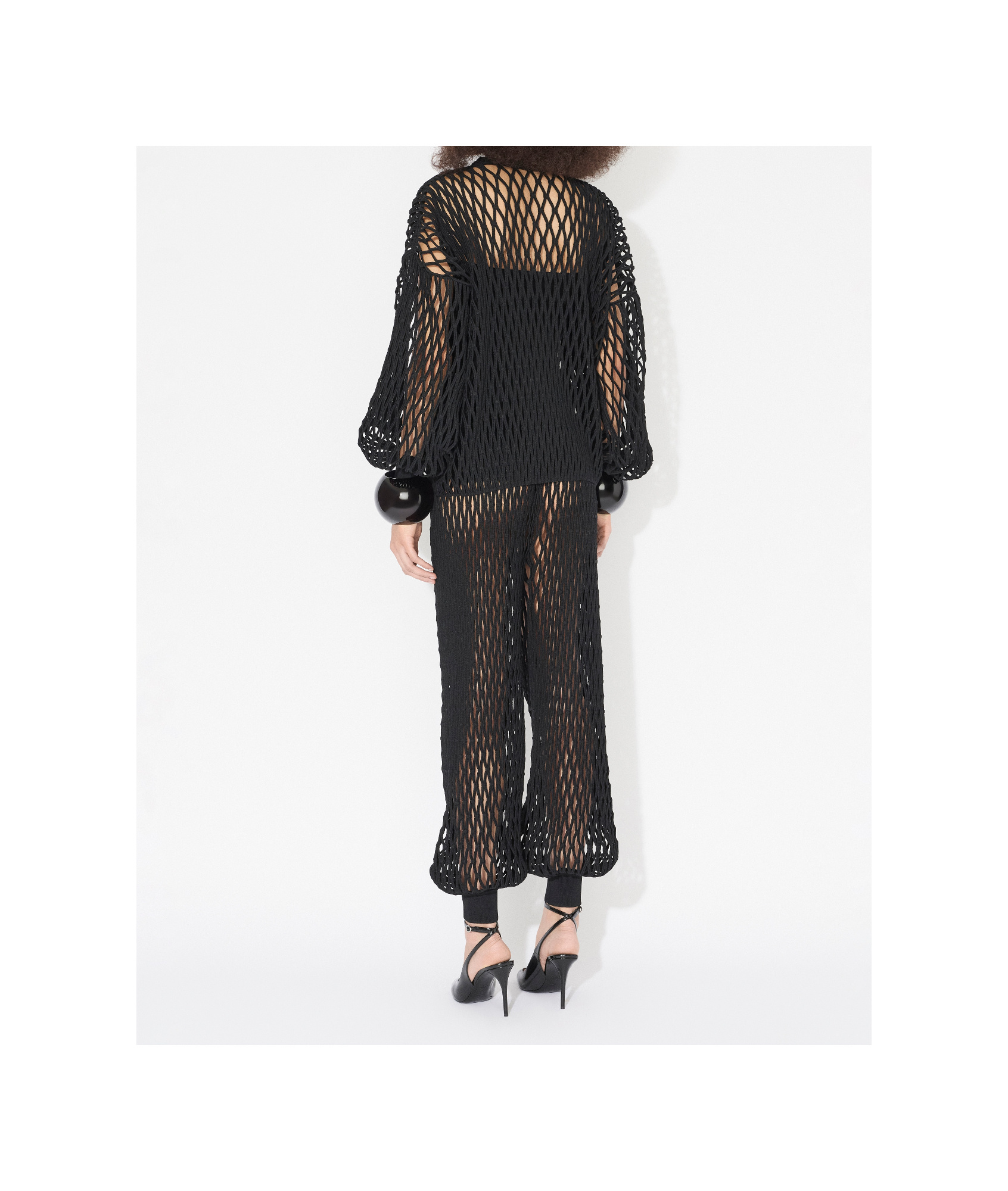 ALAÏA TASSEL LACE SWEATER