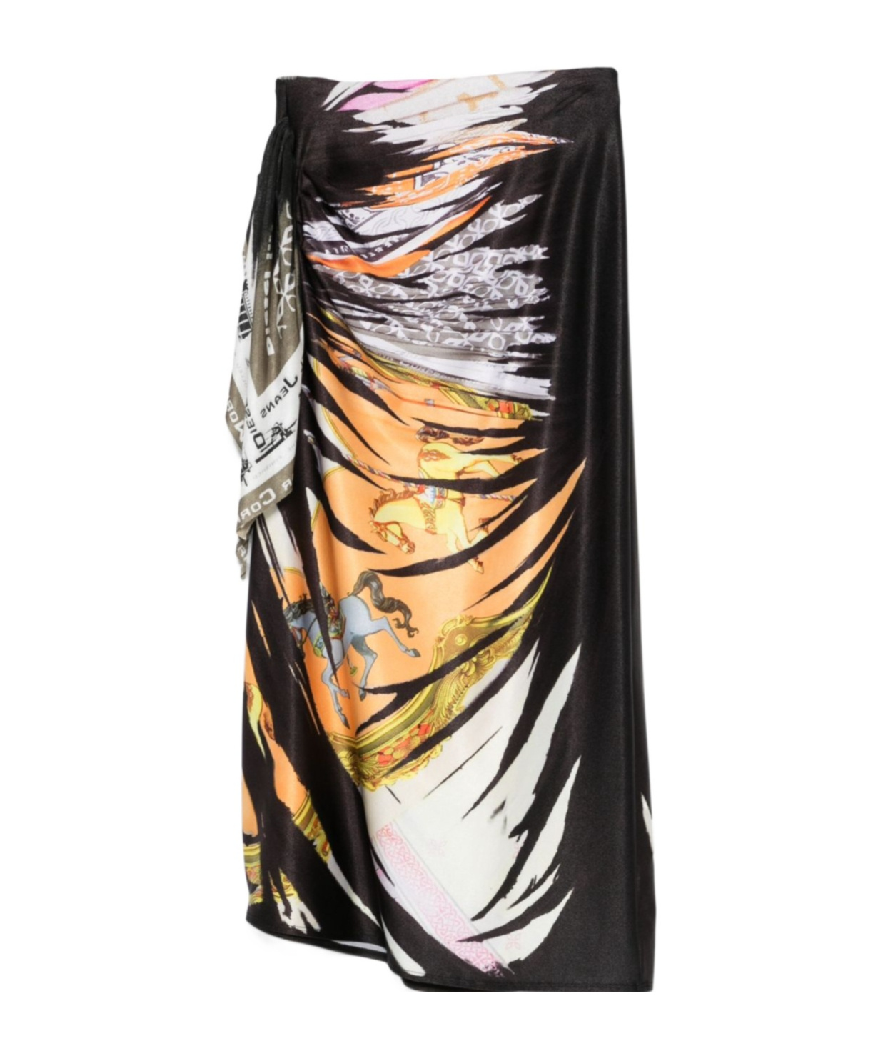 Shop Diesel O-pary Midi Skirt In Black
