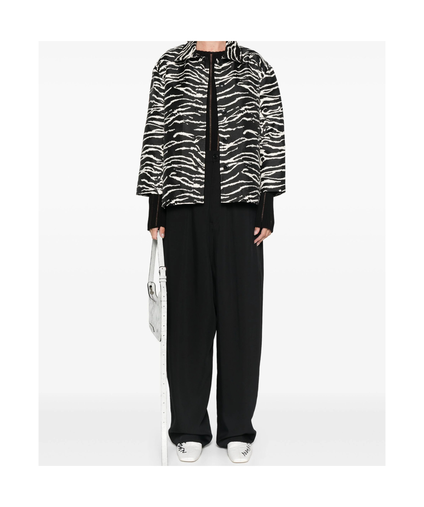 Shop Mm6 Maison Margiela Drop-crotch Jeans In Black