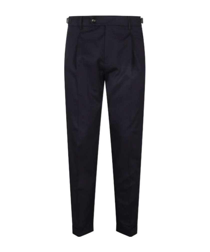 Berwich Elastic Waistband Trousers With Side And Back Pockets