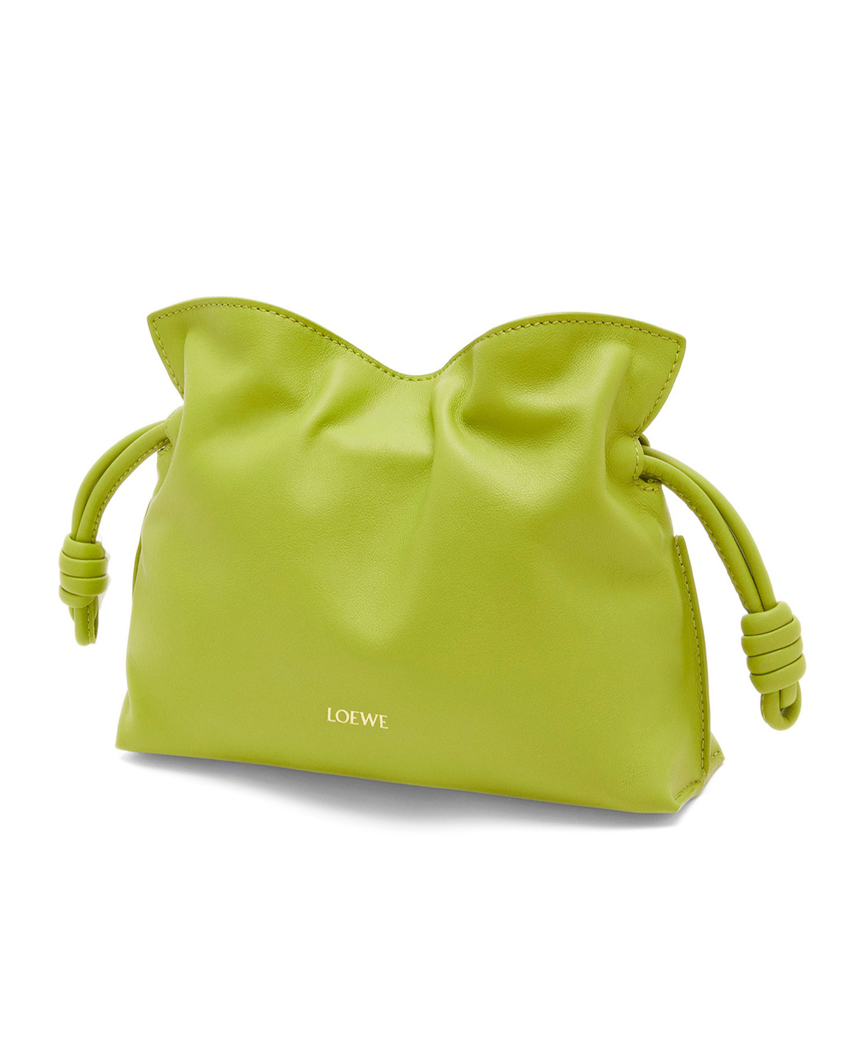 Loewe Mini Flamenco Clutch In Nappa Calfskin In Green