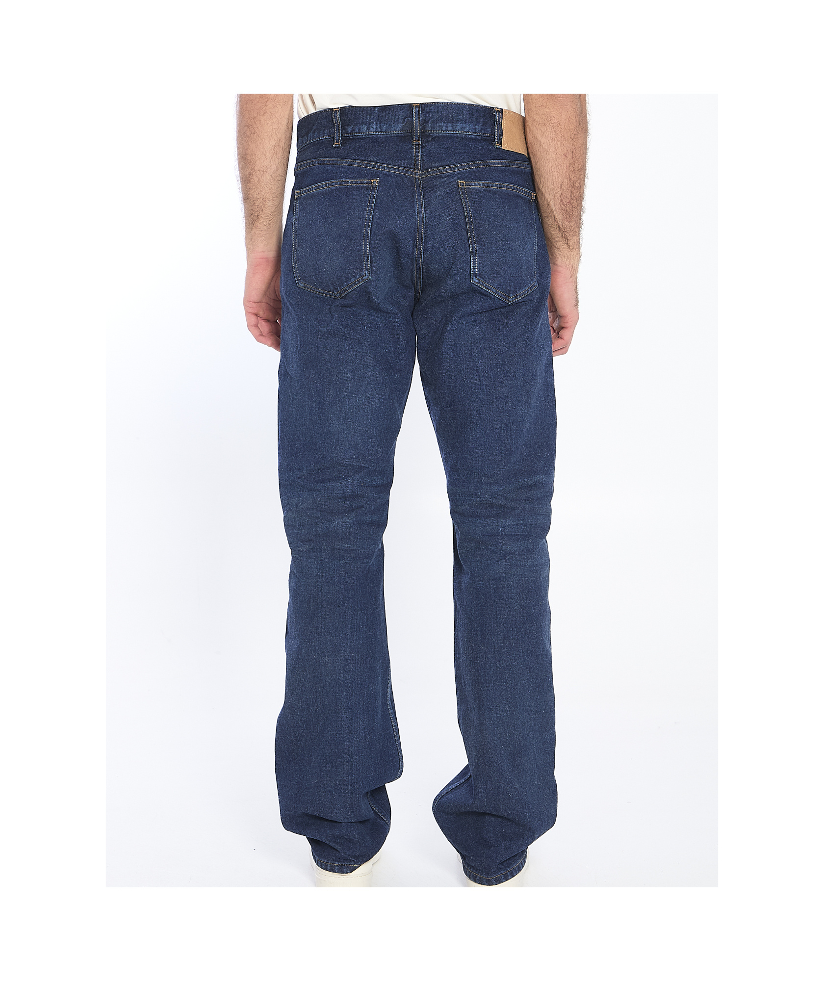 Celine Belt-loop Jeans In Blue