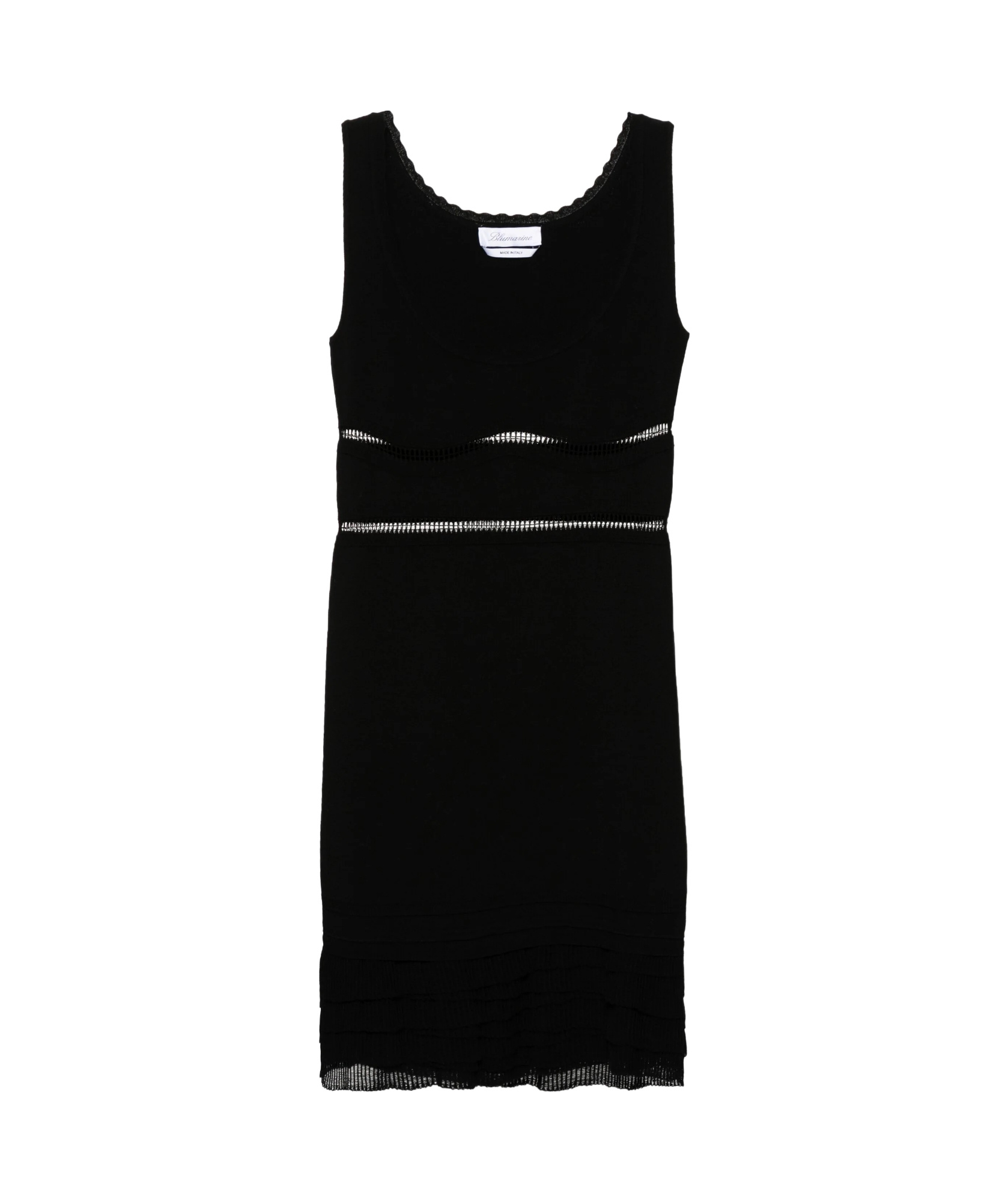 Blumarine Women's Knit Tank Top Dress In Black