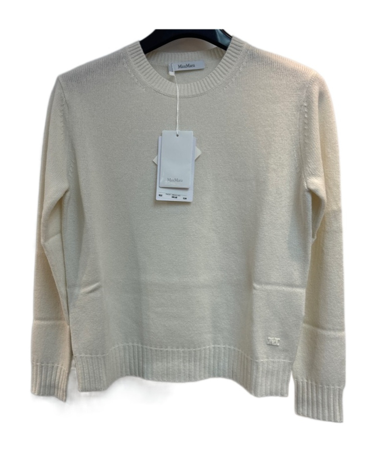 Max Mara Long-sleeved Sweater In Gray