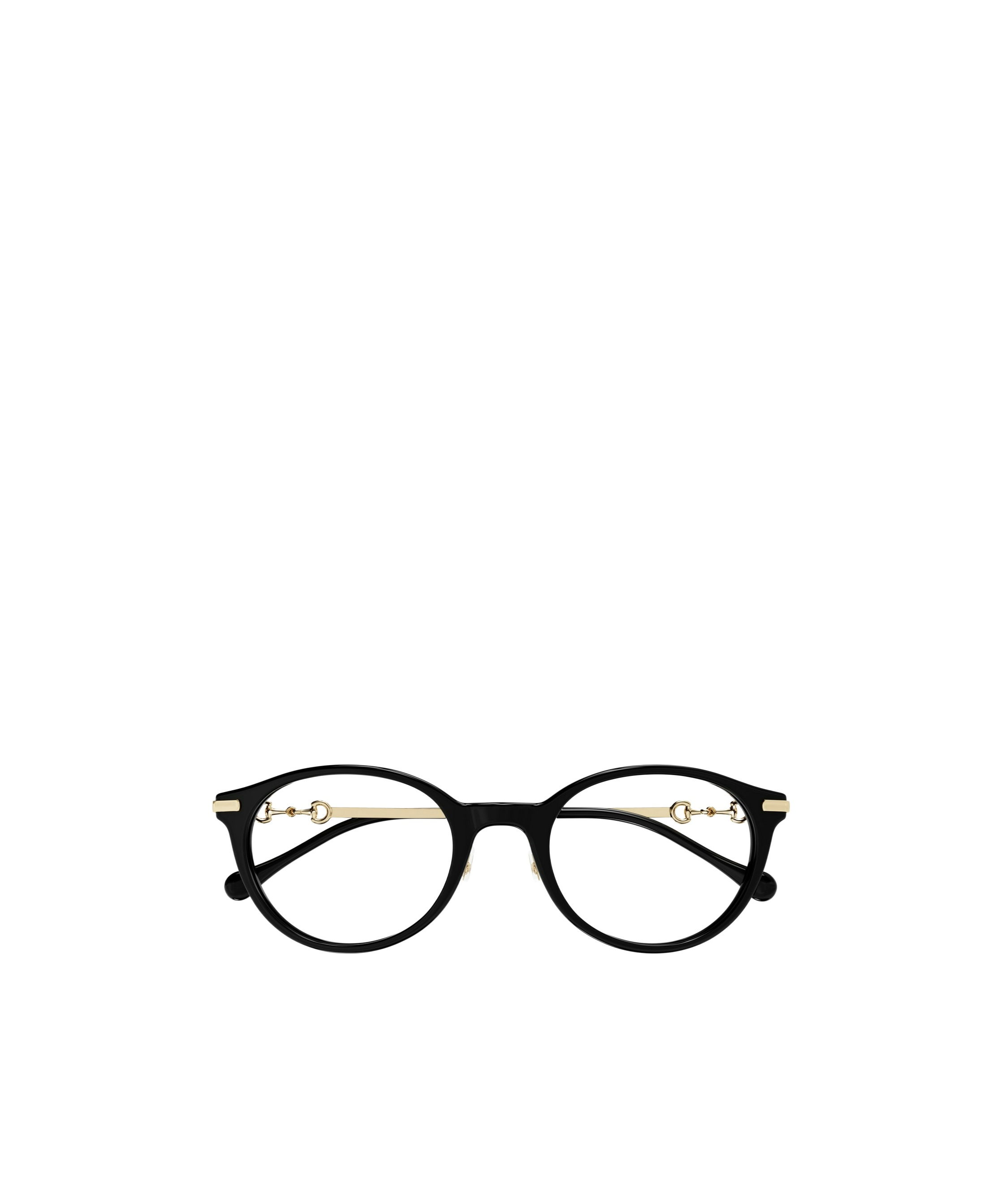 Gucci Eyewear Oval Frame Glasses In Black