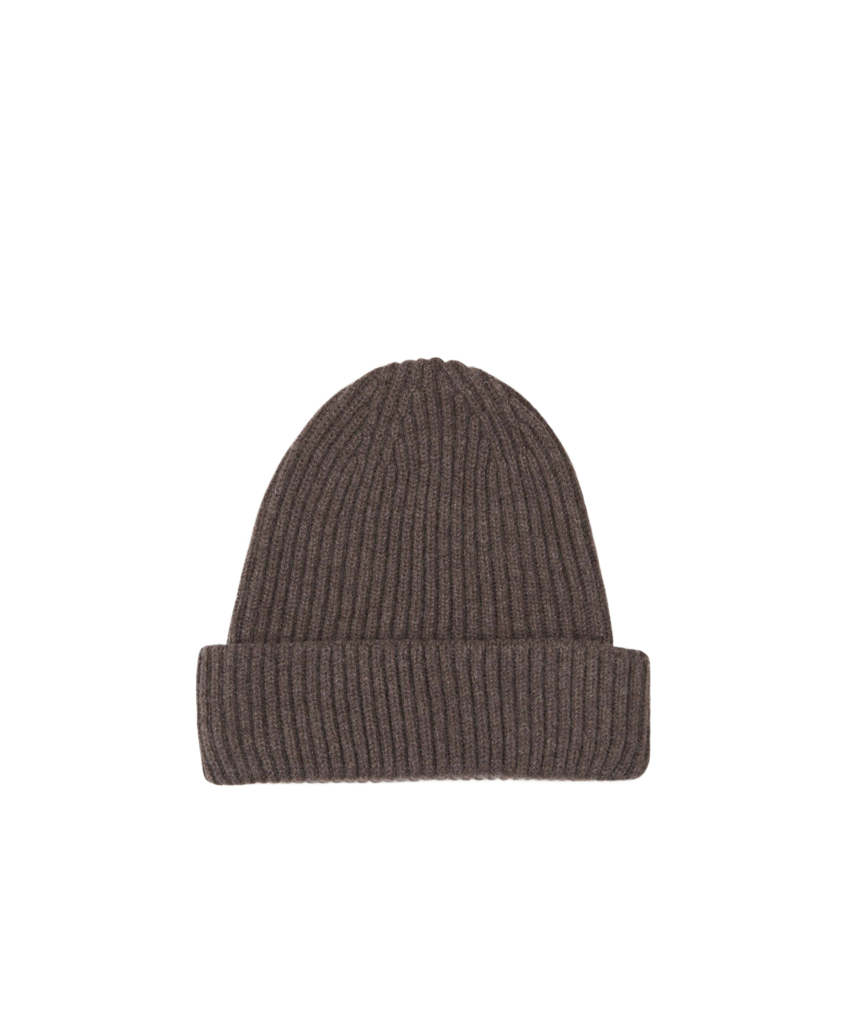 Fedeli Cashmere Knitted Hat In Brown