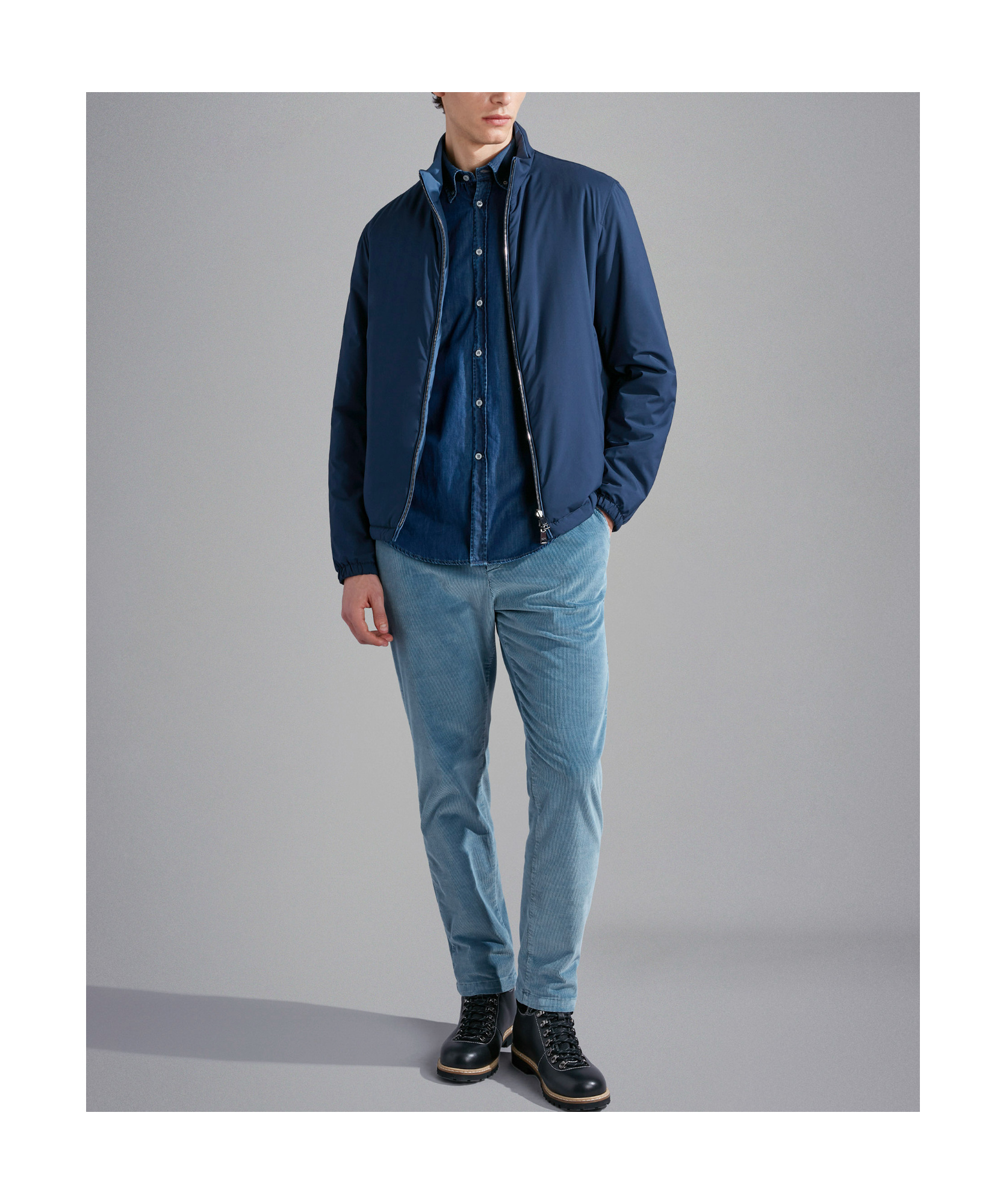 Paul & Shark Cotton Shirt In Blue