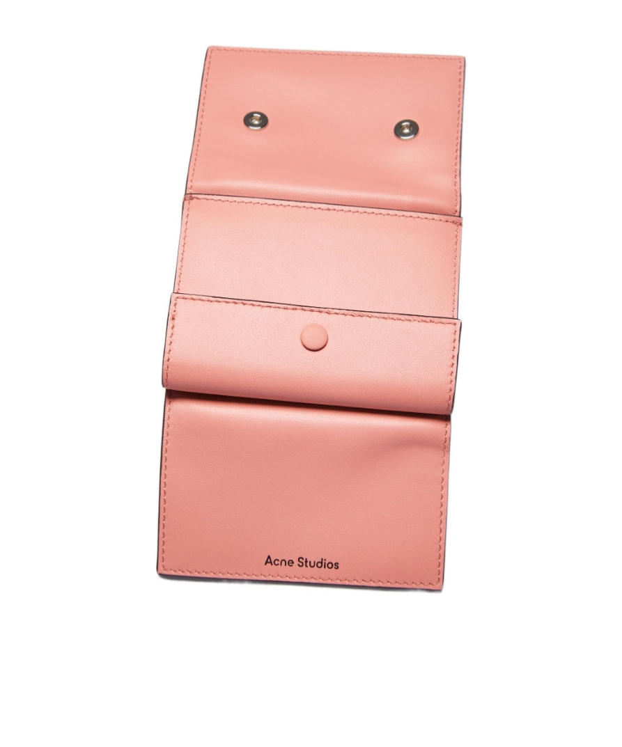 Acne Studios Folding Wallet In Pink