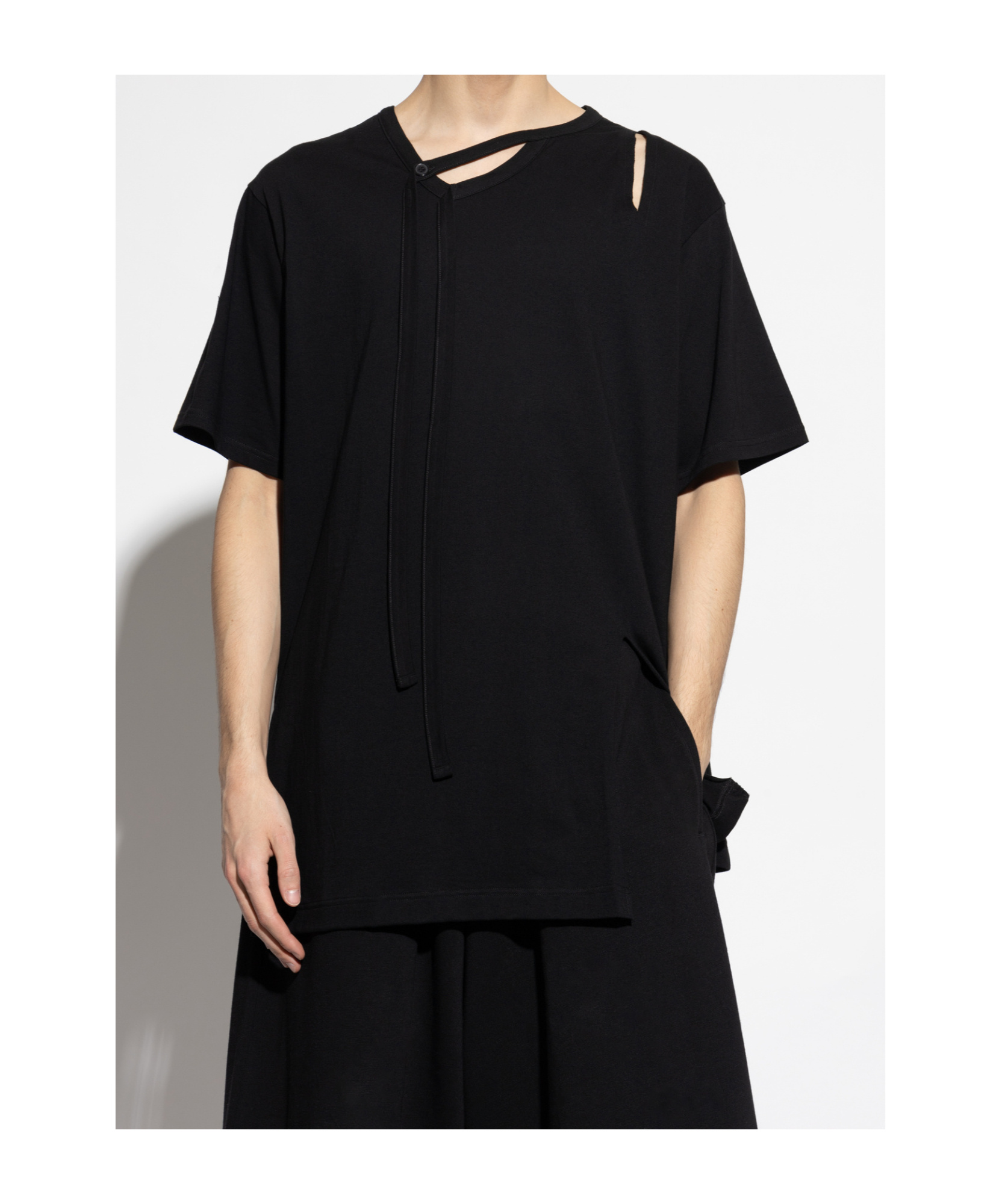 Yohji Yamamoto Short Sleeve T-shirt In Black
