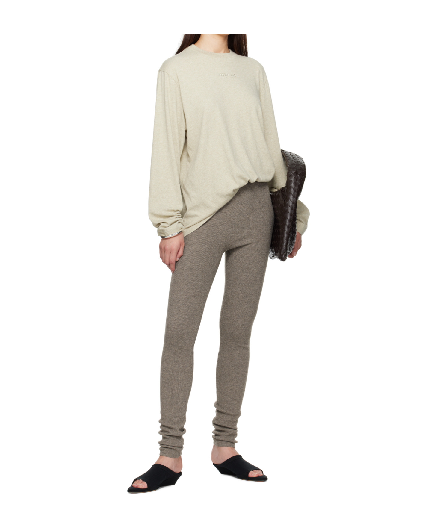 ESSENTIALS LONG SLEEVE LOGO T-SHIRT