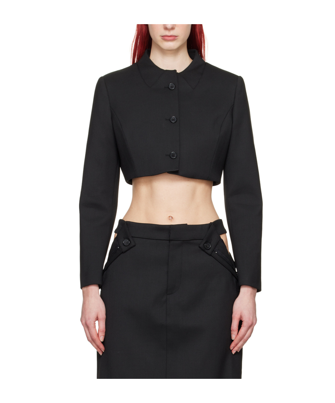 Coperni Long-sleeved Button Casual Jacket In Black