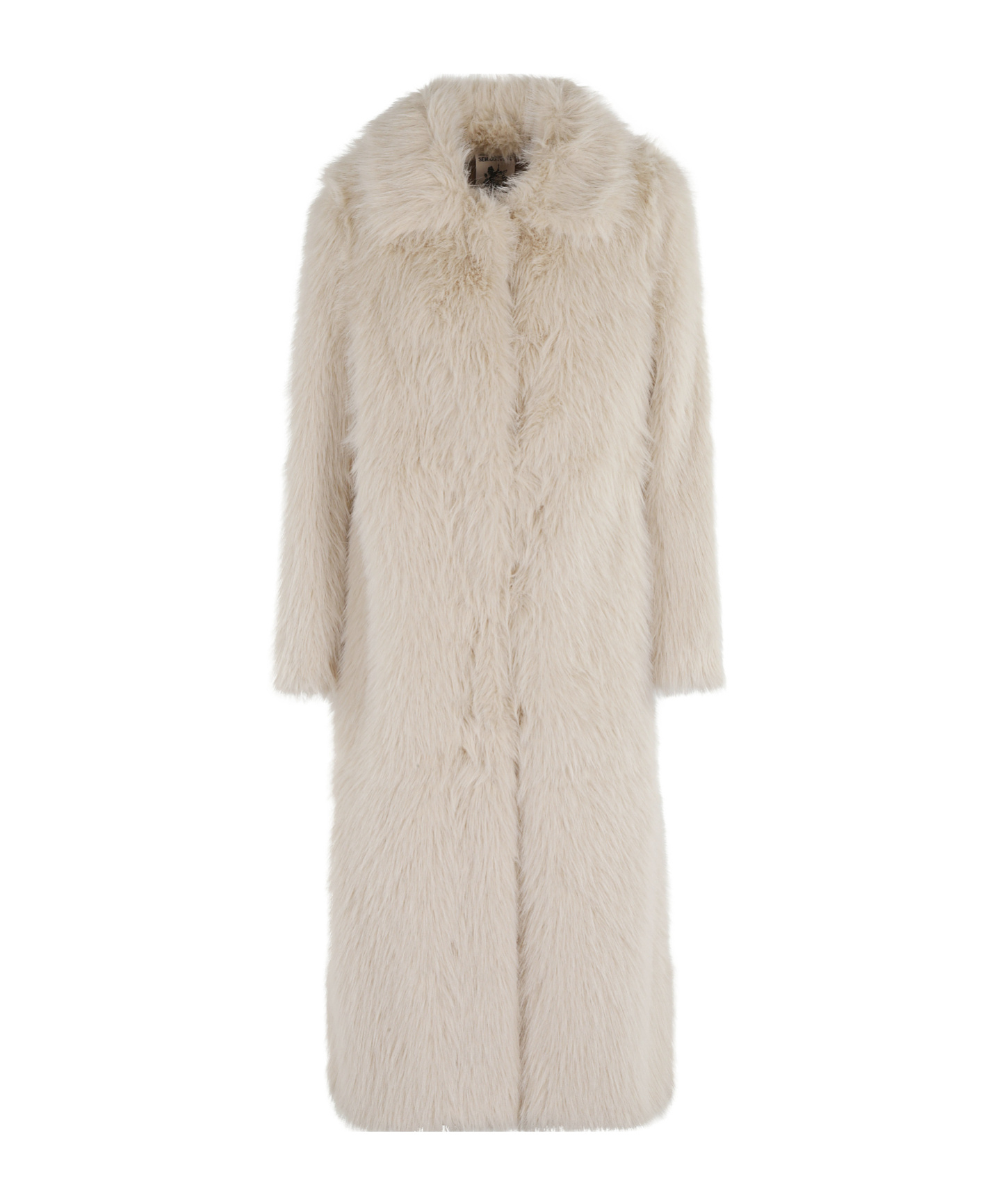 Semicouture Long Sleeves With Fur Side Pockets In Neutral