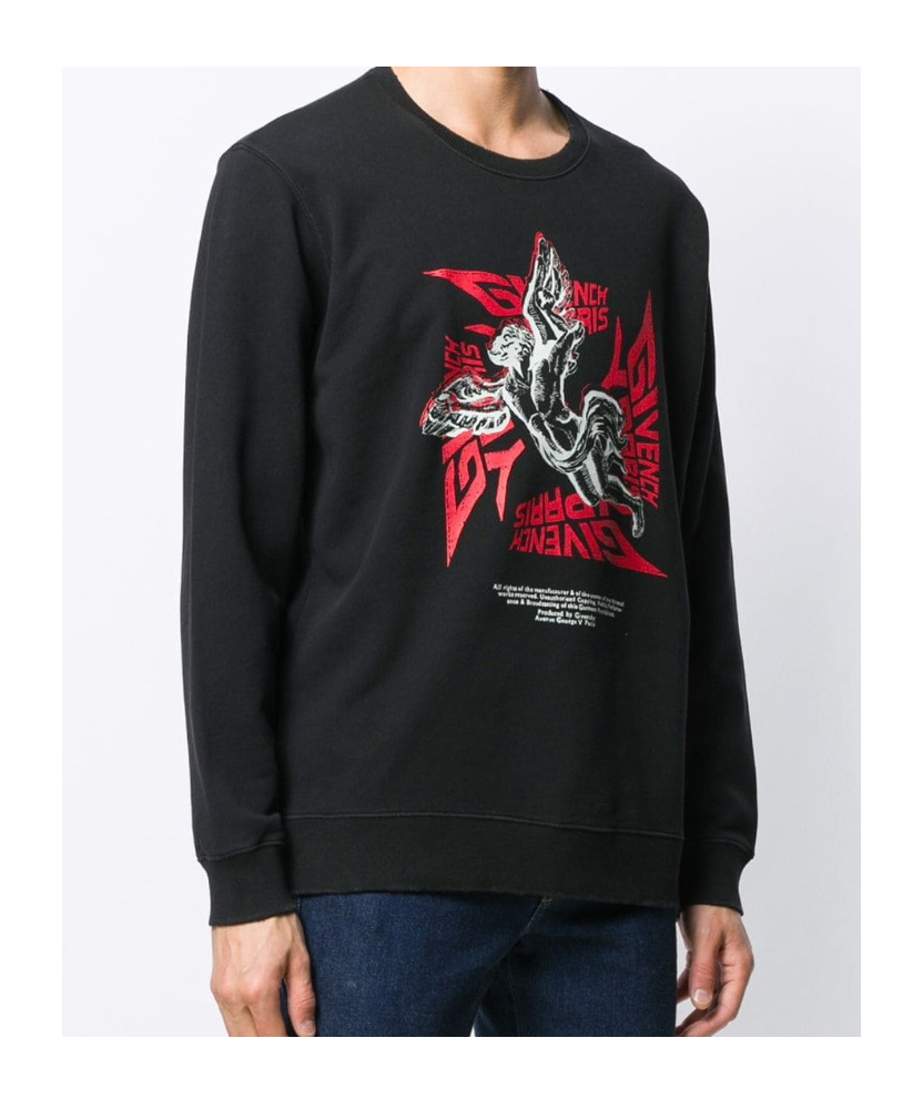 Givenchy Long-sleeved Sweater In Black