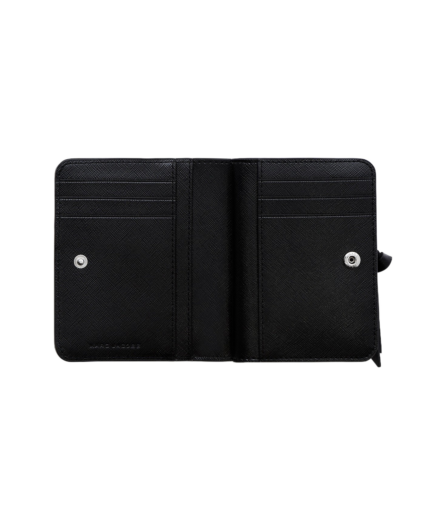 Shop Marc Jacobs The Star Patchwork Mini Compact Wallet In Black