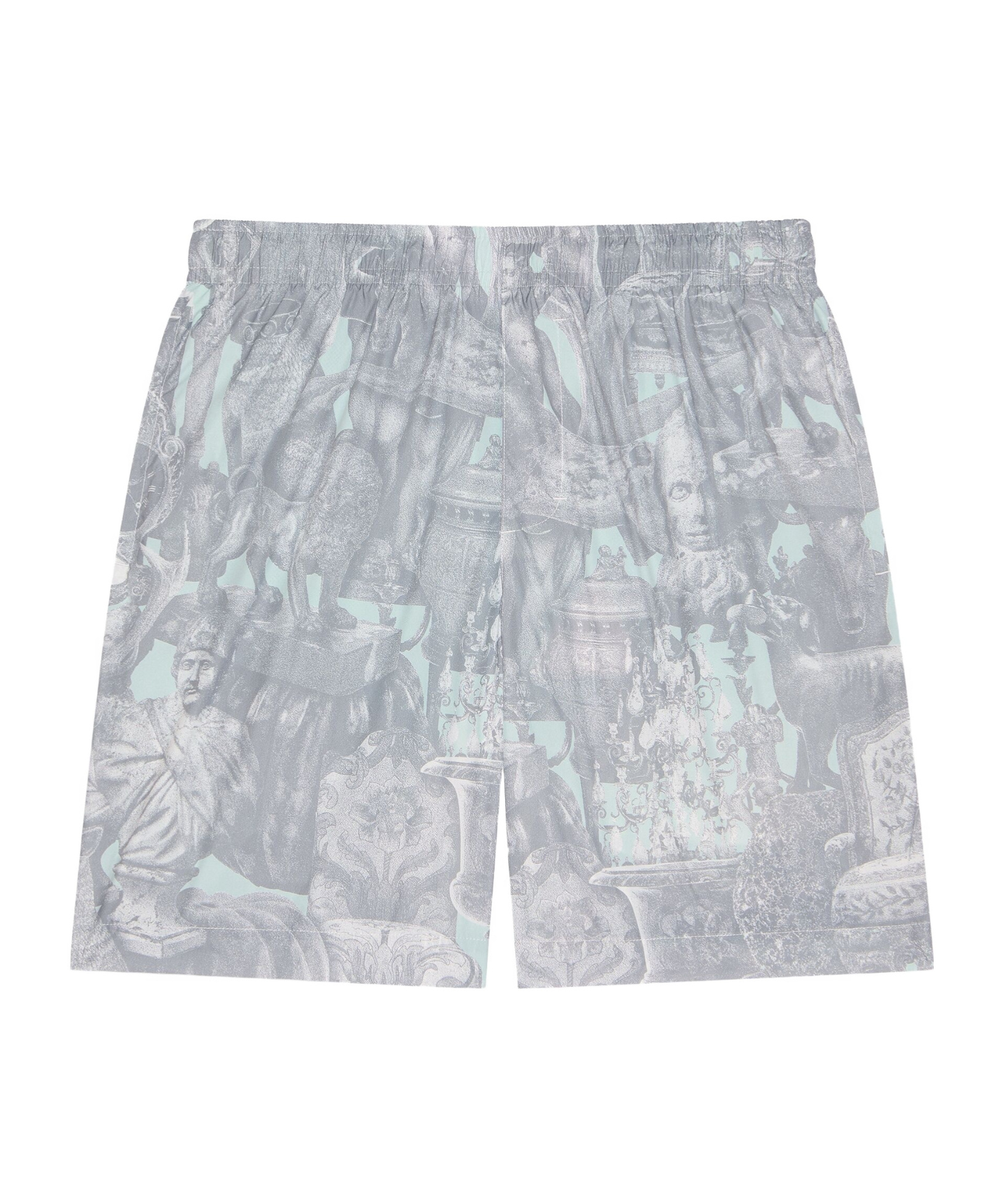 Givenchy Elastic Waist Swim Trunks In Blue