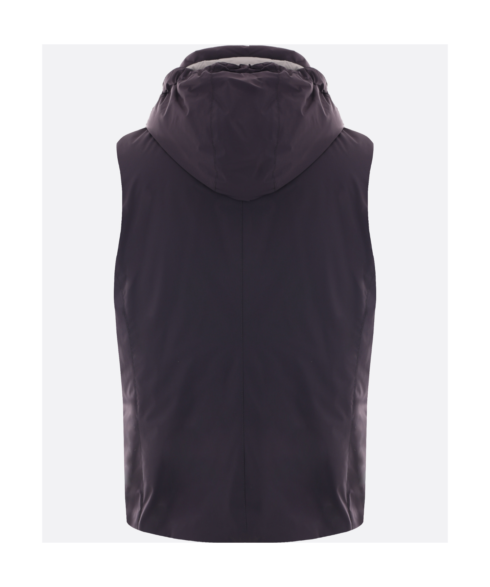 Brunello Cucinelli Hooded Down Gilet In Black
