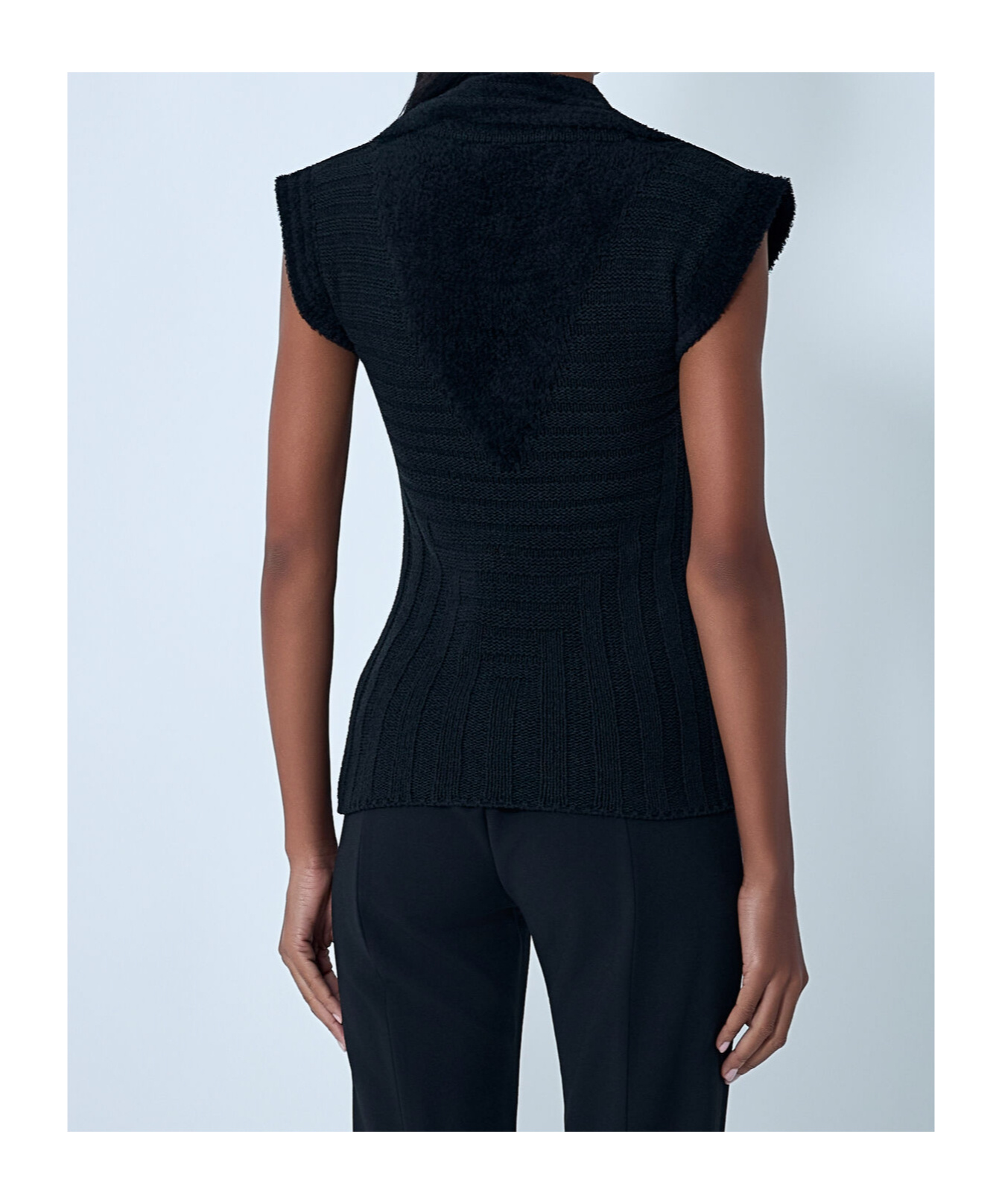 Kiko Kostadinov Lapel Sweater In Black