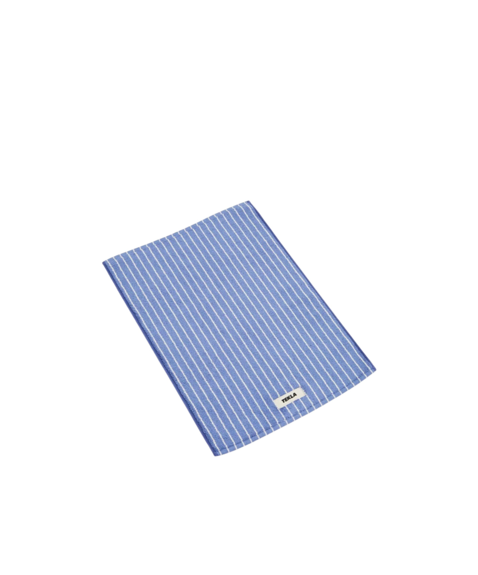 Tekla Striped Bathroom Mat In Brown