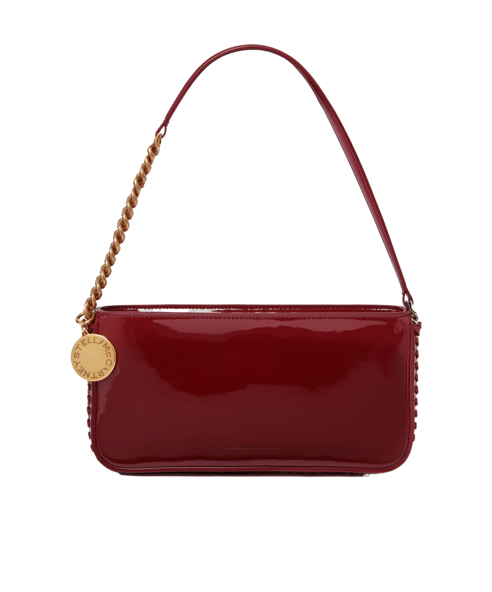 Stella Mccartney Frayme Baguette Shoulder Backpack In Red