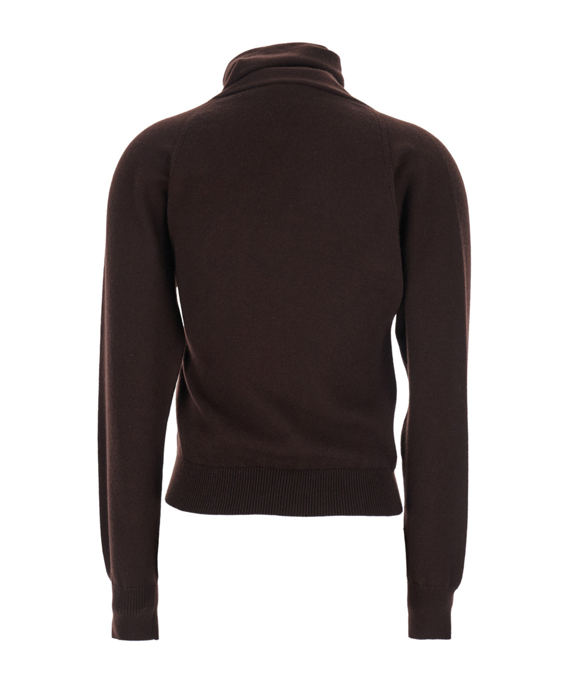 Tom Ford Brown Sweater With High Neck In Cashmere And Cotton Blend Woman In Brown