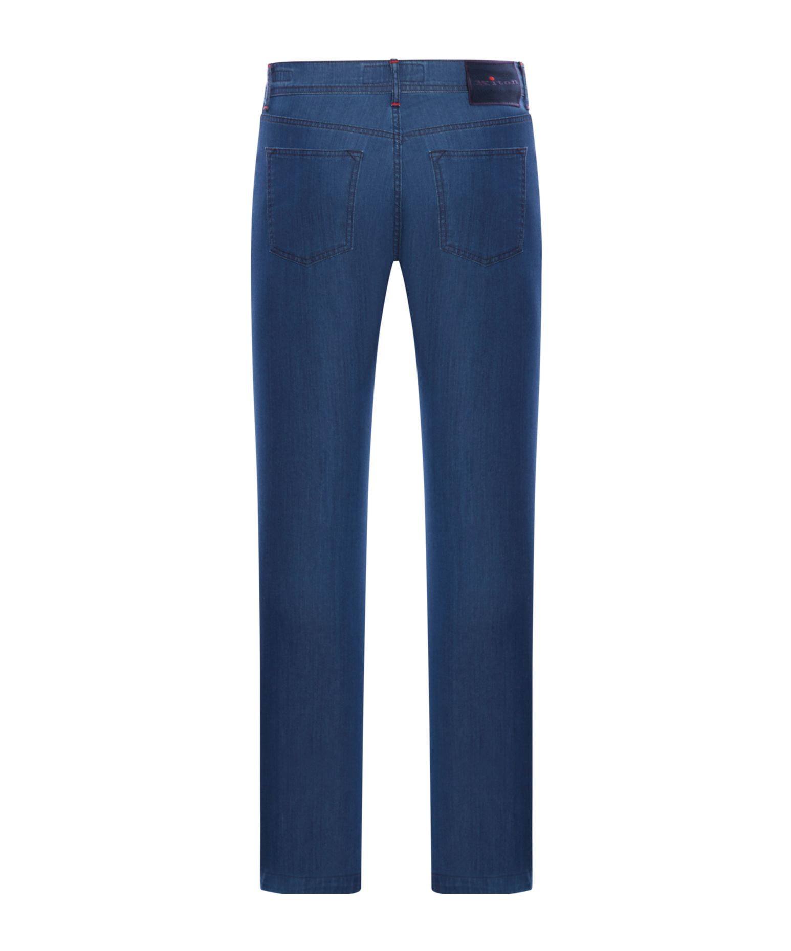 Kiton Trousers Cotton In Blue