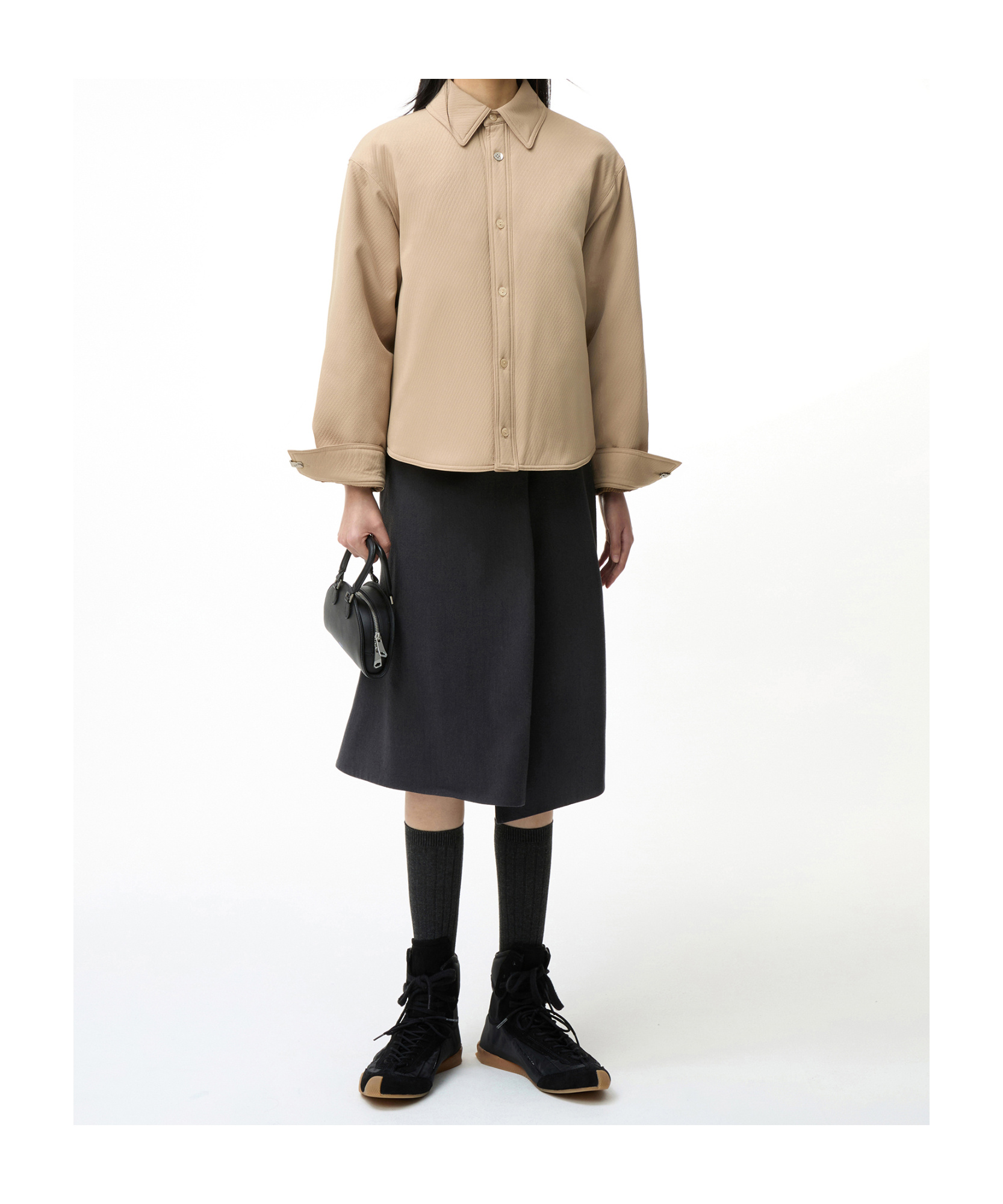 Ader Error Padded Shirt In Nude