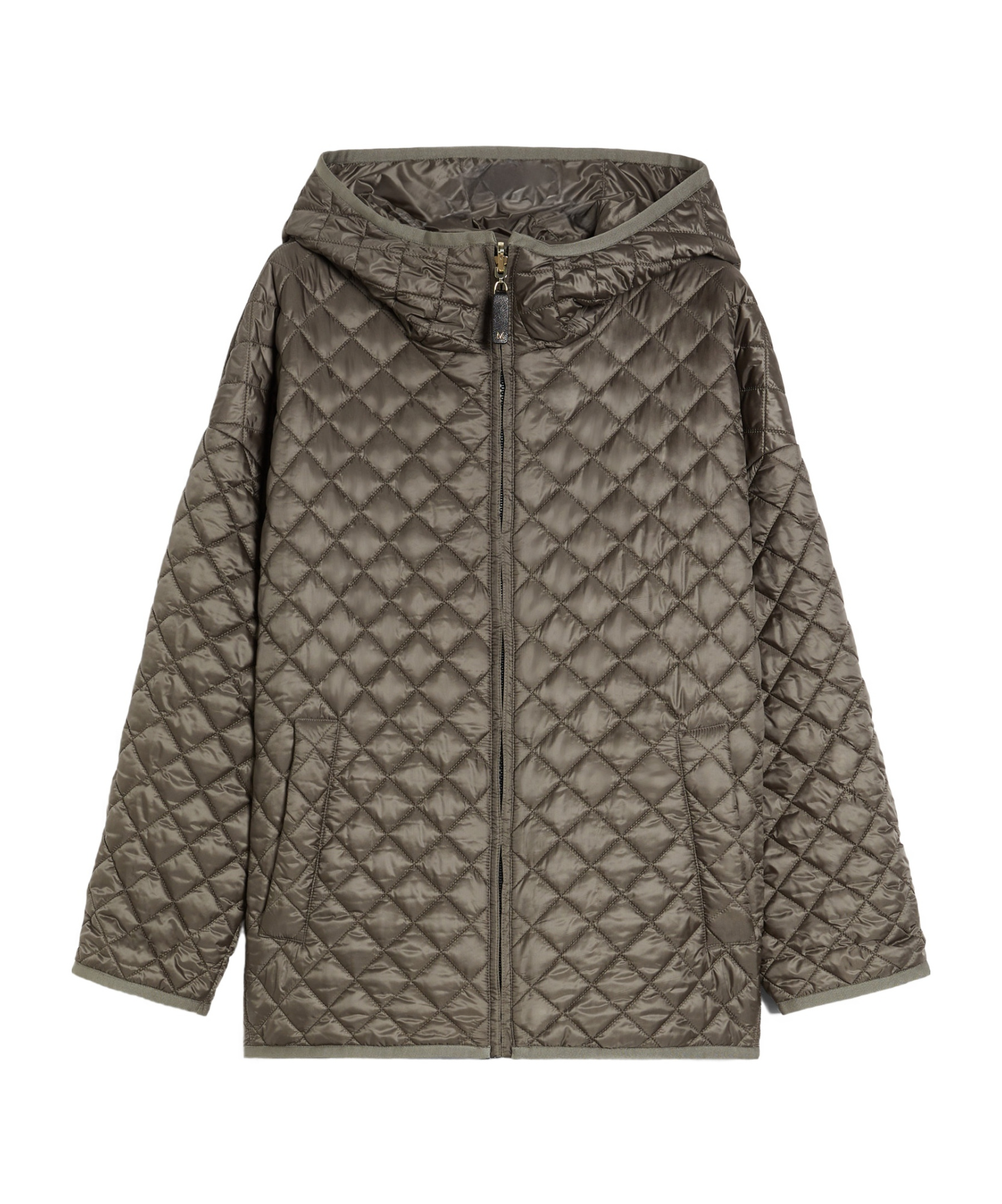 Max Mara Long-sleeved Double-sided Jacket In Gray