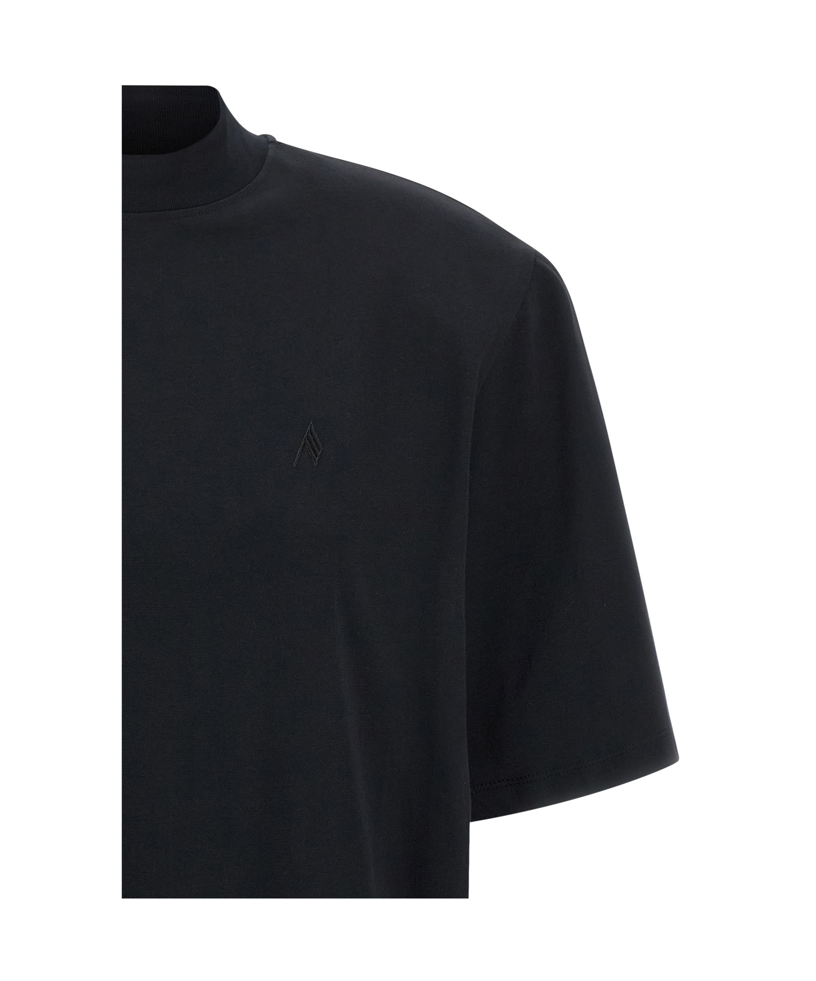 Attico T-shirt Black In Black