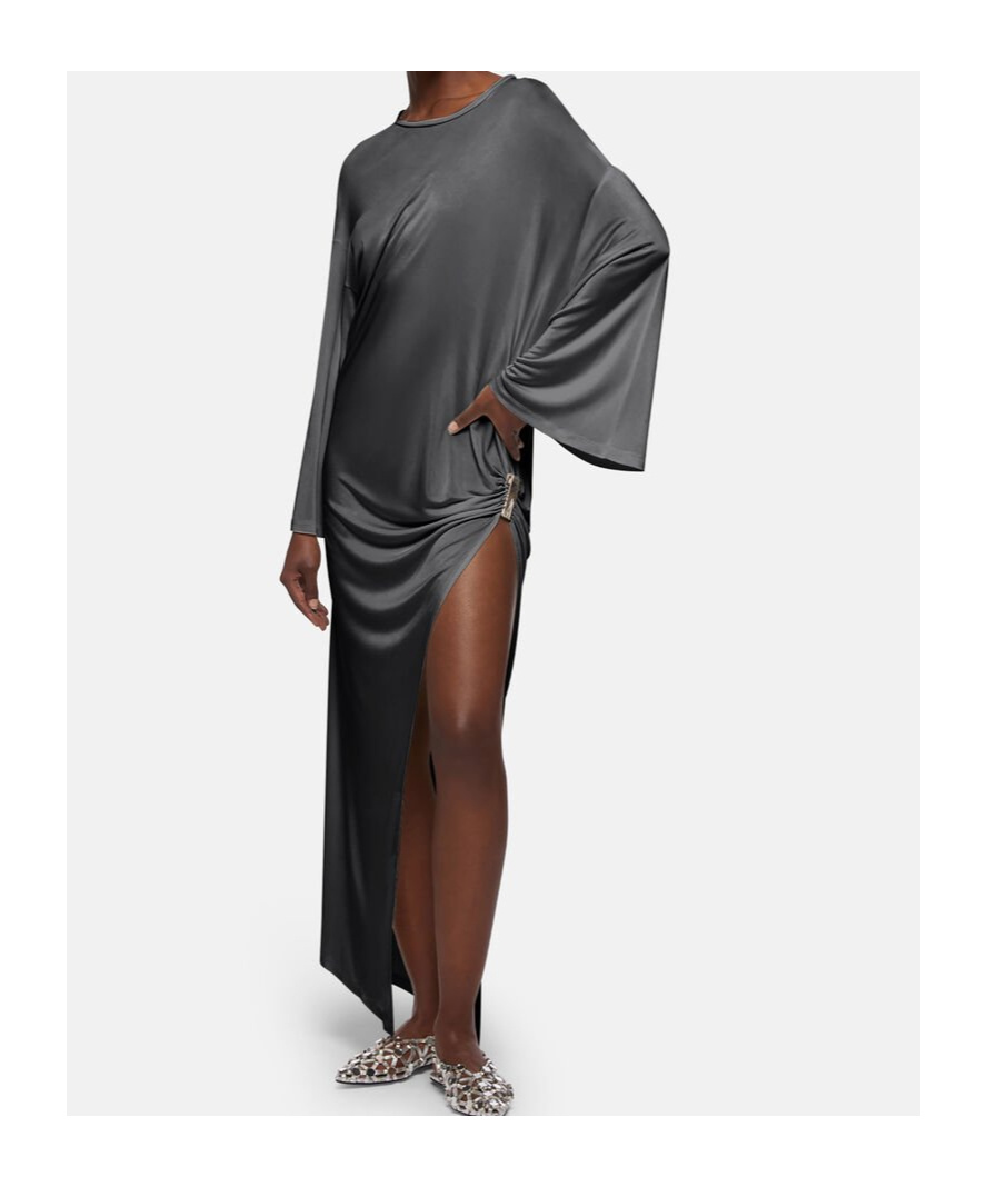 Attico Midi Dress In Black