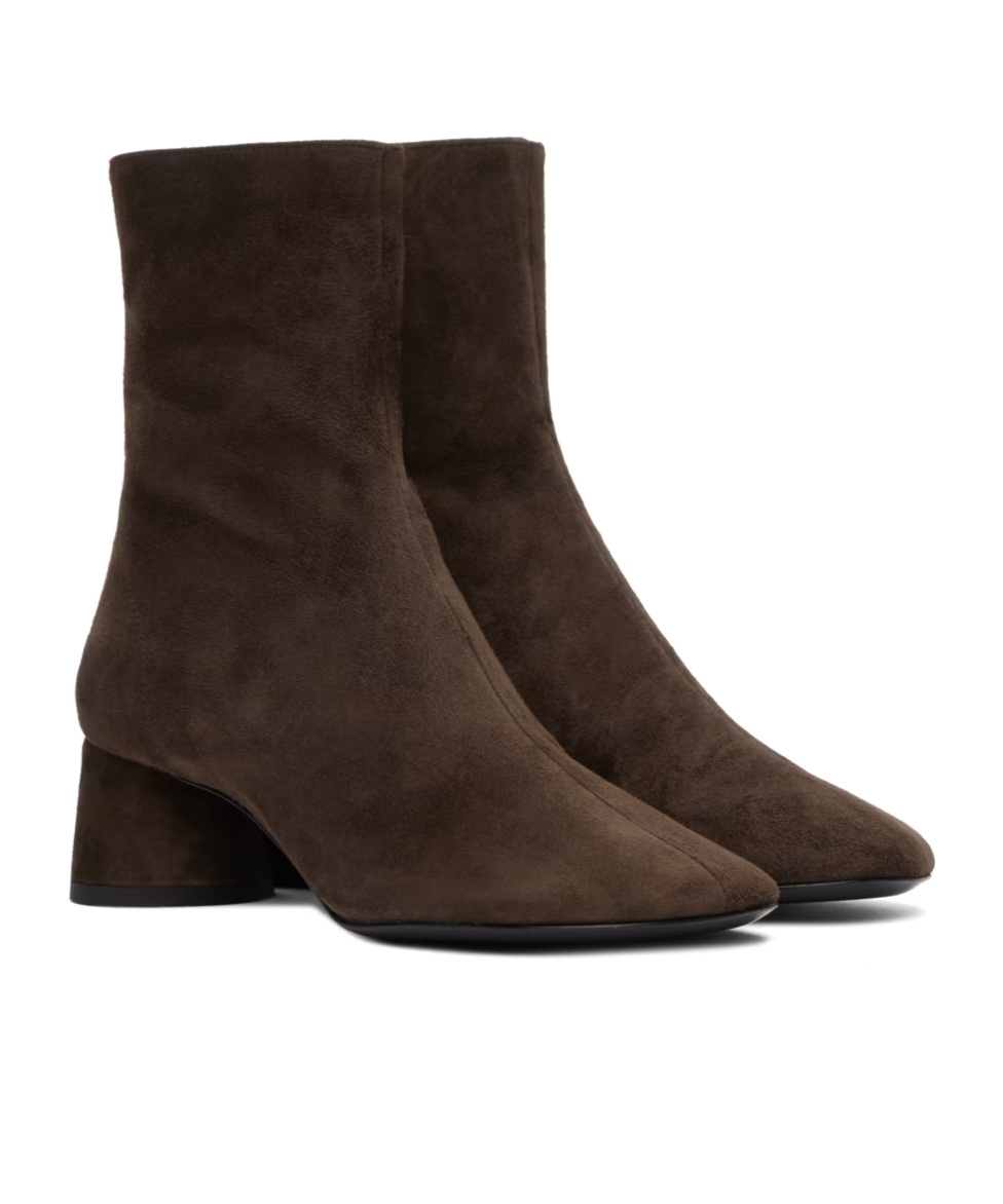 Proenza Schouler Back-zip Short Boots In Black