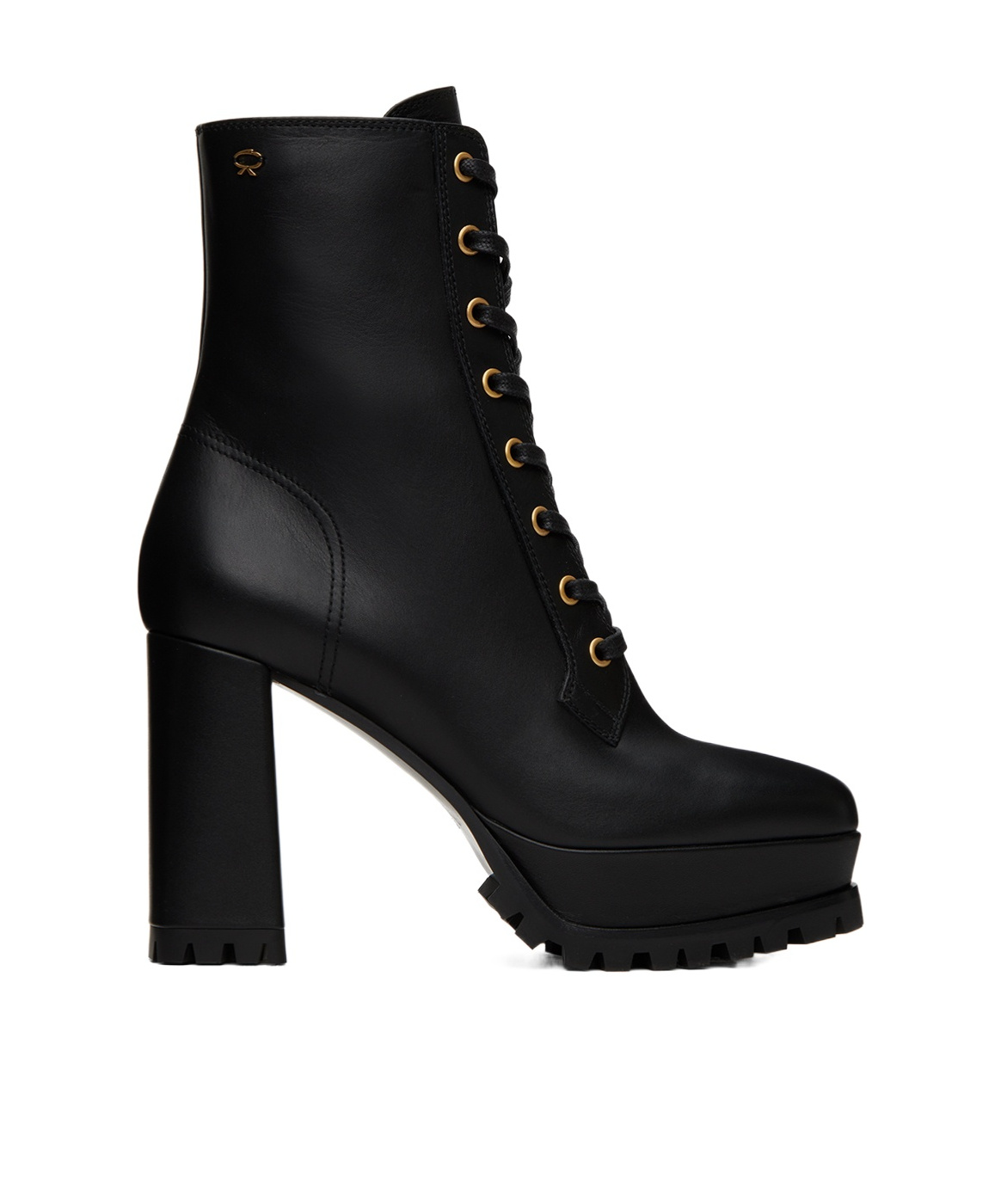 GIANVITO ROSSI SQUARE-TOED STRAP-UP SHORT BOOTS