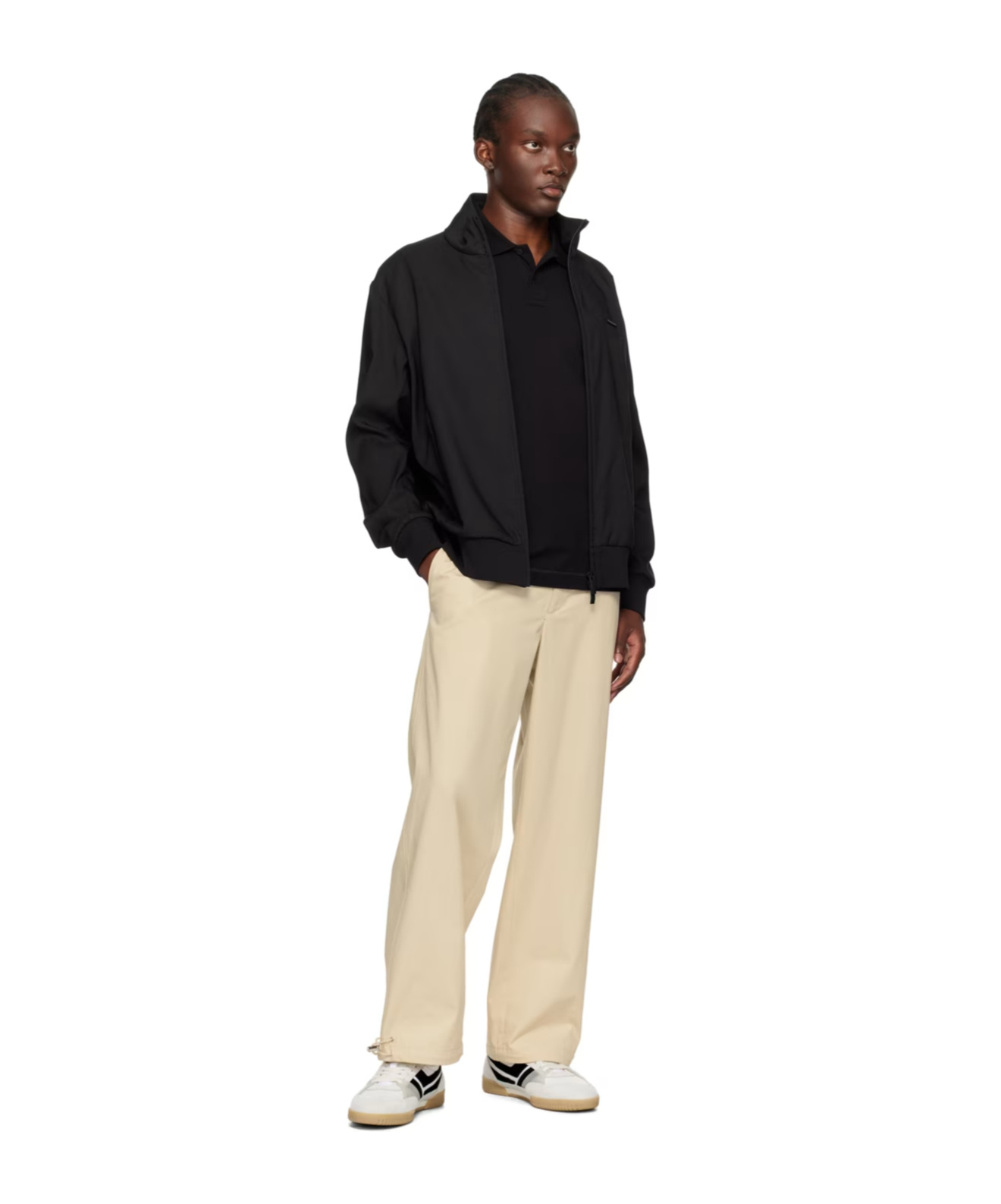 Moncler Brentei Zipper Casual Jacket In Black