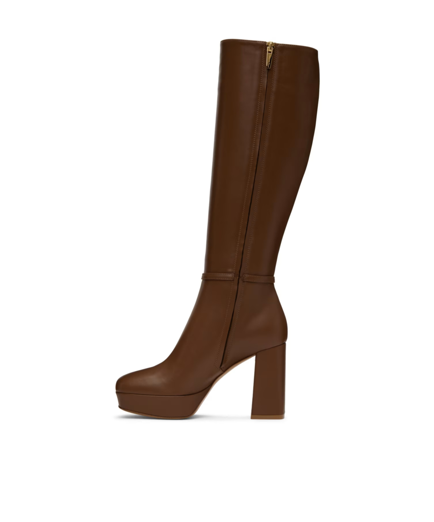 Shop Gianvito Rossi Thick Sole And Thick Heel Boots In Brown