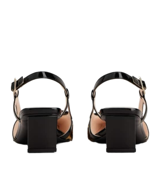 Roger Vivier Belle Vivier 45 Patent Leather-trimmed Leopard-print Pony Hair Slingback Pumps In Black