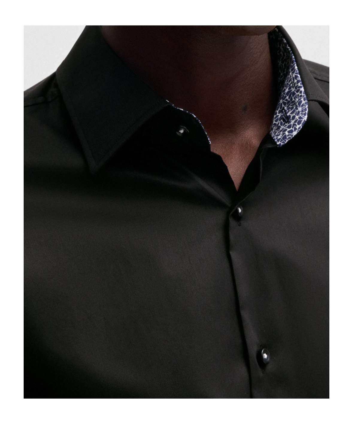 Hugo Boss Slim-fit Shirt In Easy-iron Cotton Poplin In Black