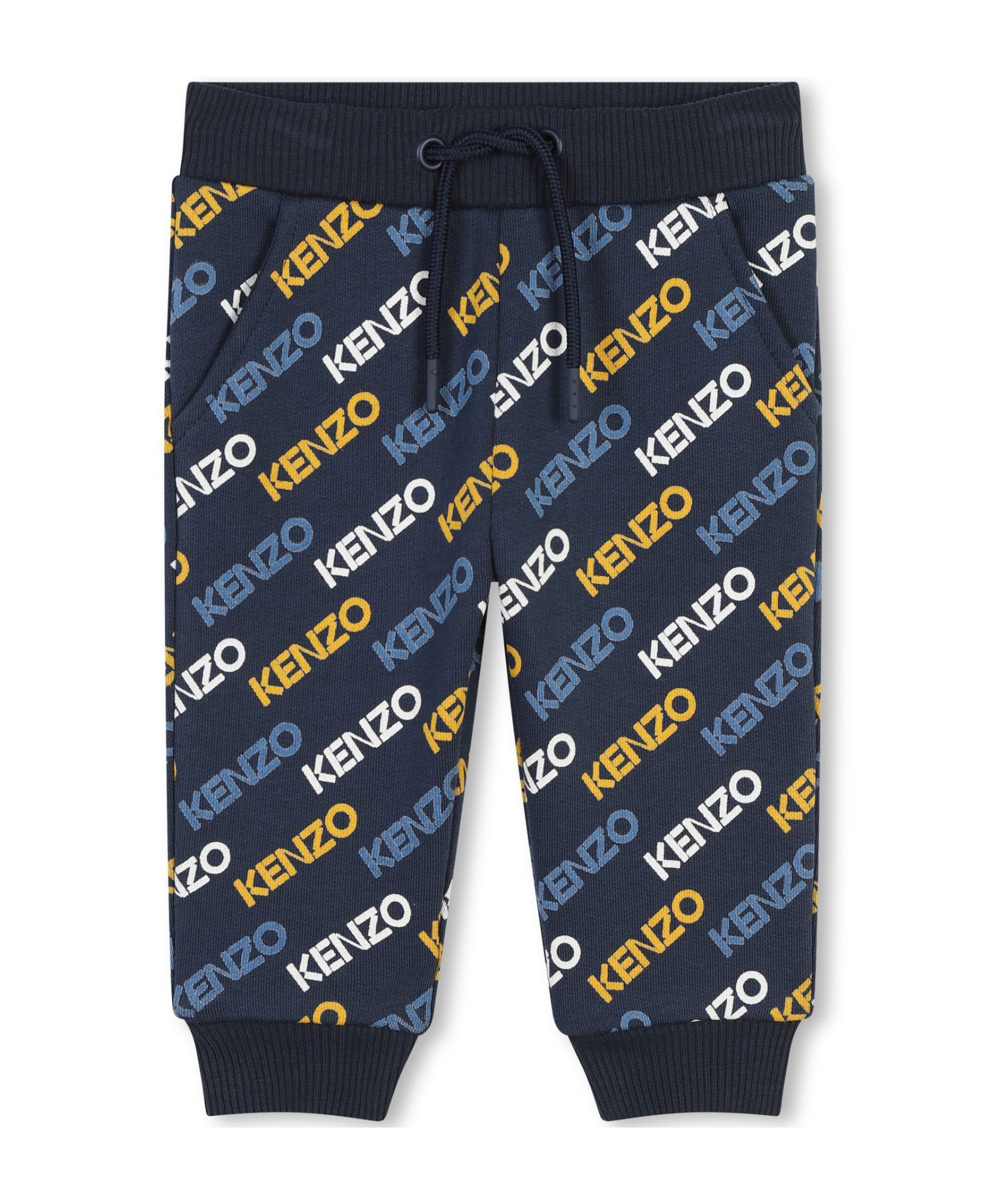 Kenzo Logo-print Cotton Tracksuit In Black