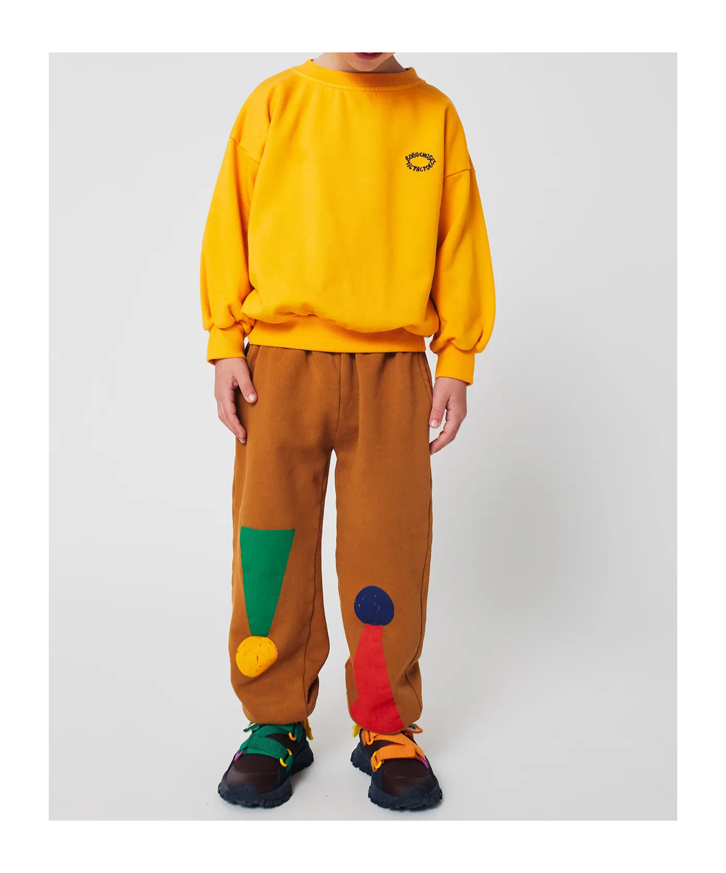 Bobo Choses Crew Neck Sweatshirt In Yellow