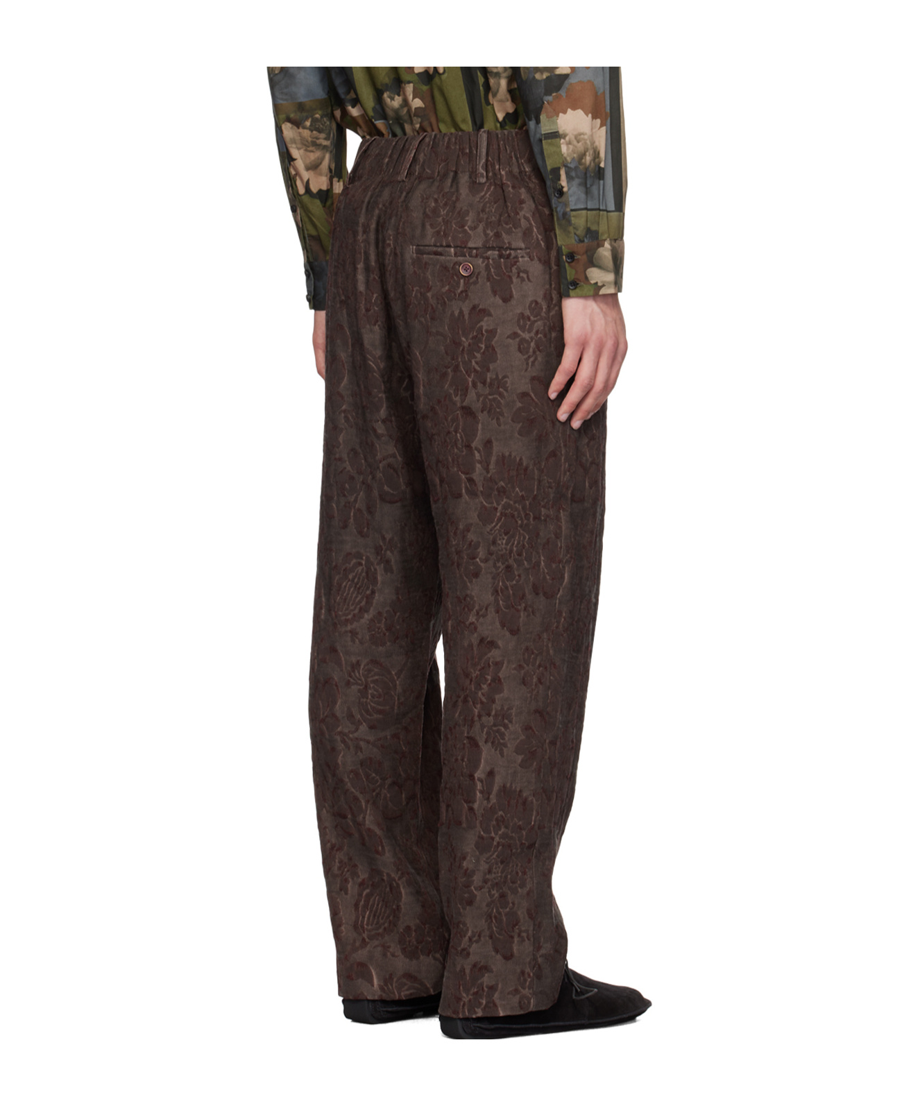 Uma Wang Burgundy Paxton Pants In Brown