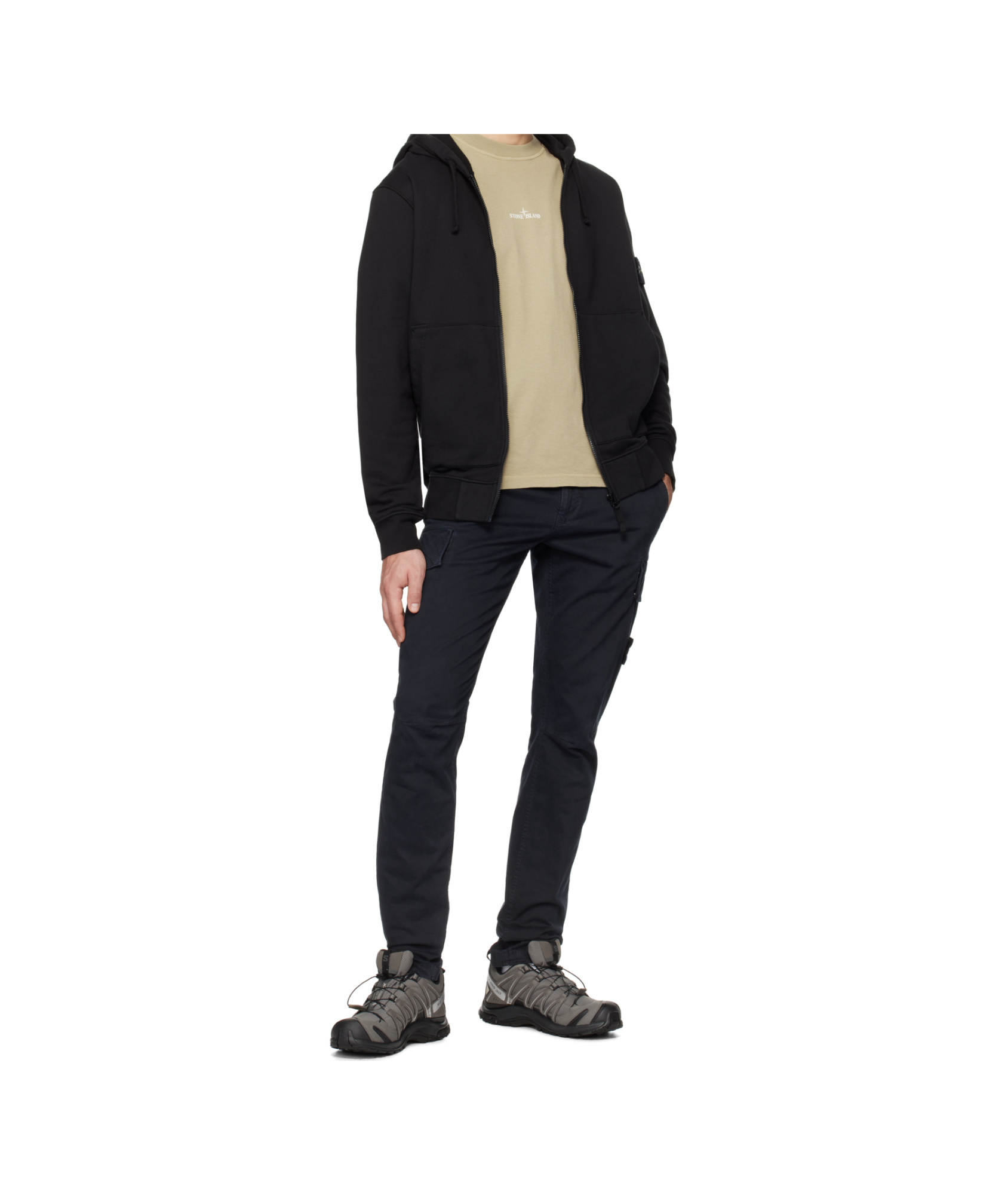 Stone Island Sweaters In Black