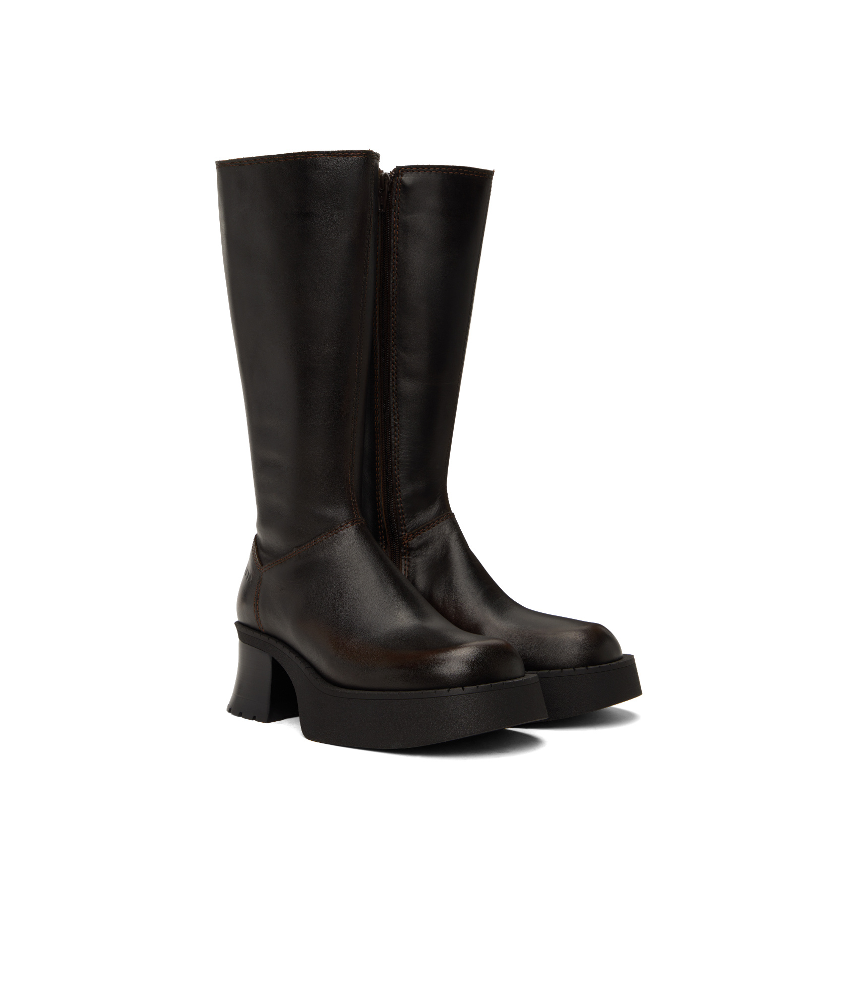Miista Brown Alba Boots In Black